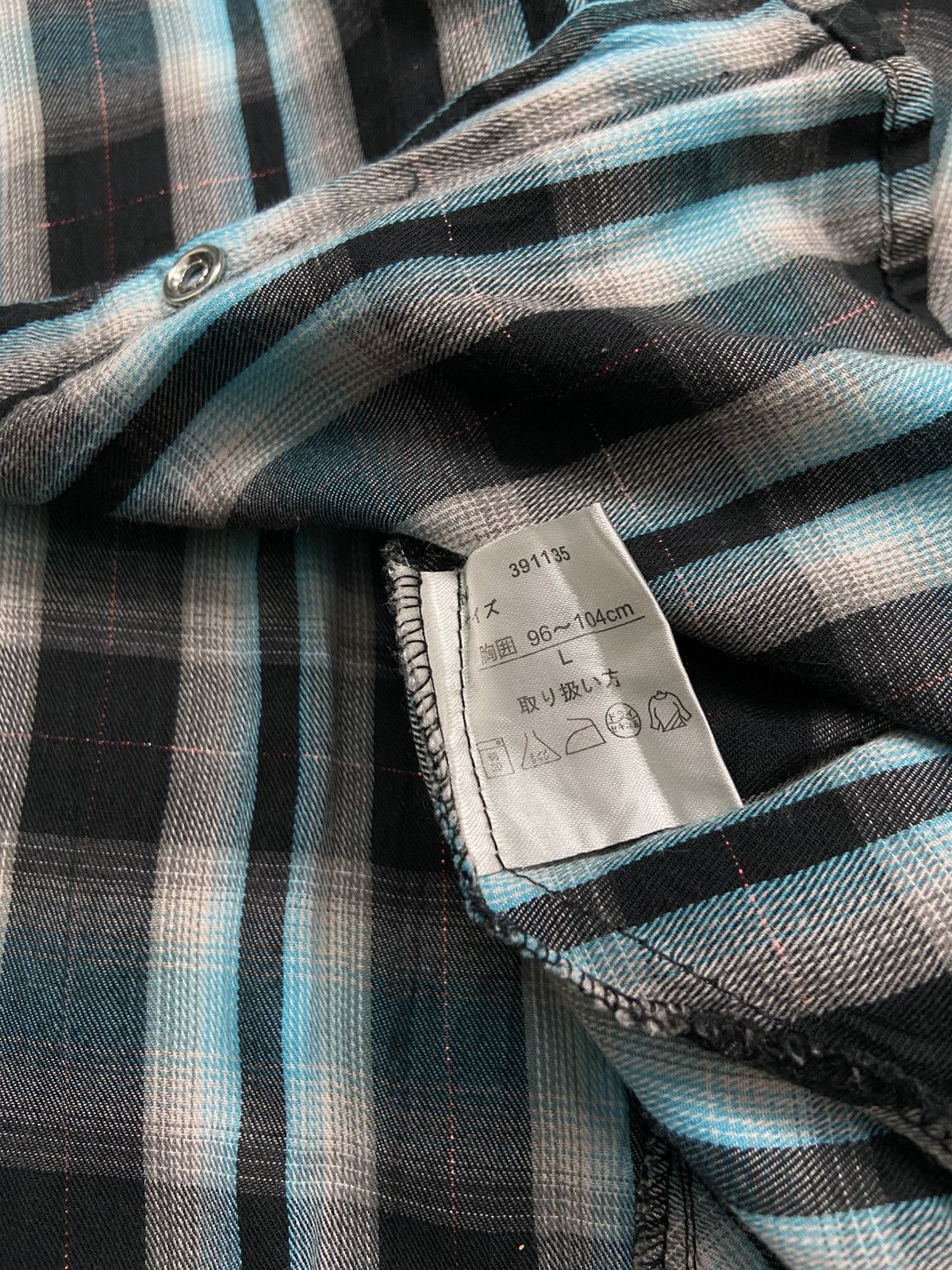 Japanese Brand 2000s D'Homme A Homme Shadowplaid Grunge Size US L / EU 52-54 / 3 - 7 Thumbnail