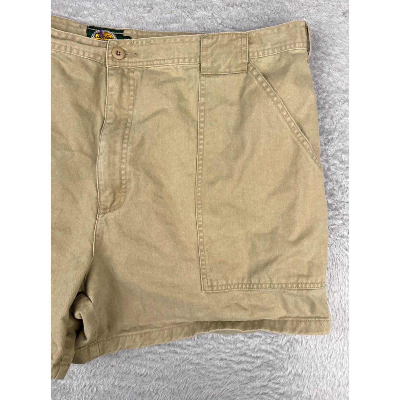 Vintage Cabelas Shorts Men 44 Beige Bush Pockets 100% Cotton Twill Adjustable Hike 44x4 Size US 44 / EU 60 - 3 Thumbnail
