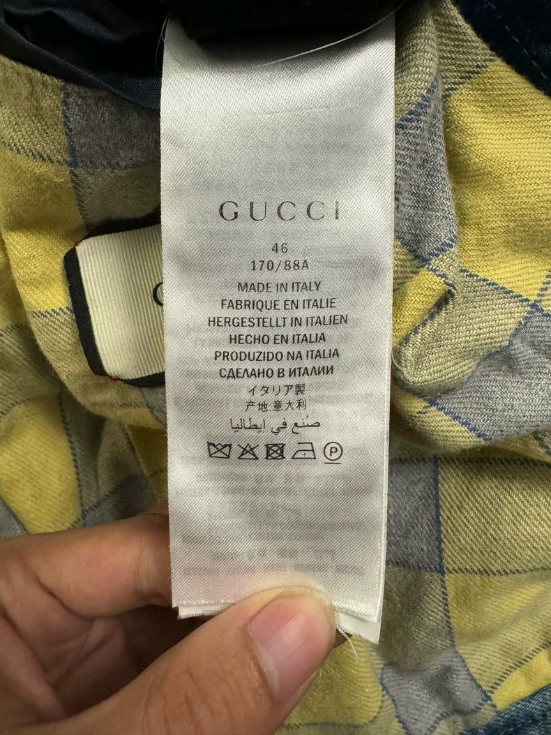 Gucci Gucci Blue Knit Letter Denim Jacket-2506 Size US XL / EU 56 / 4 - 5 Thumbnail