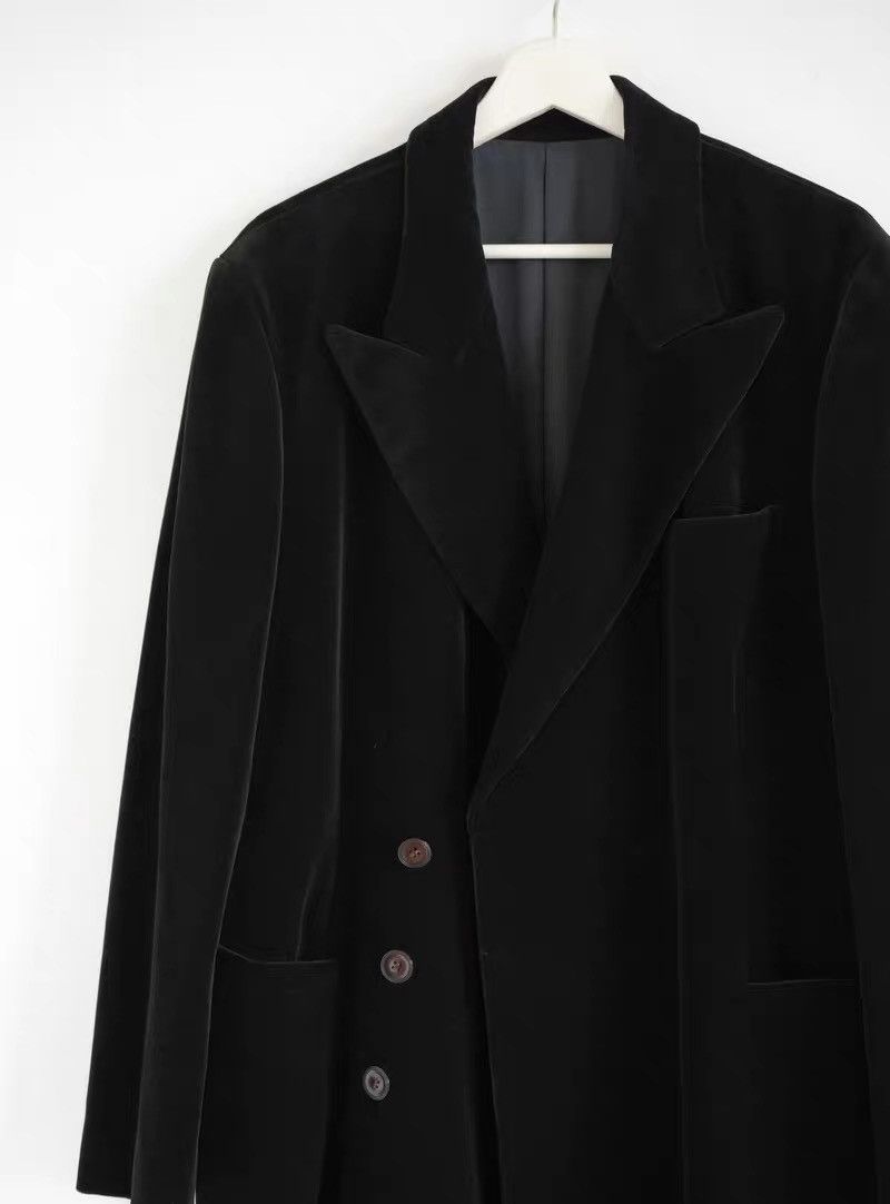 Yohji Yamamoto Jean Paul Gaultier Velvet Asymmetric Closure Coat Size US M / EU 48-50 / 2 - 5 Thumbnail
