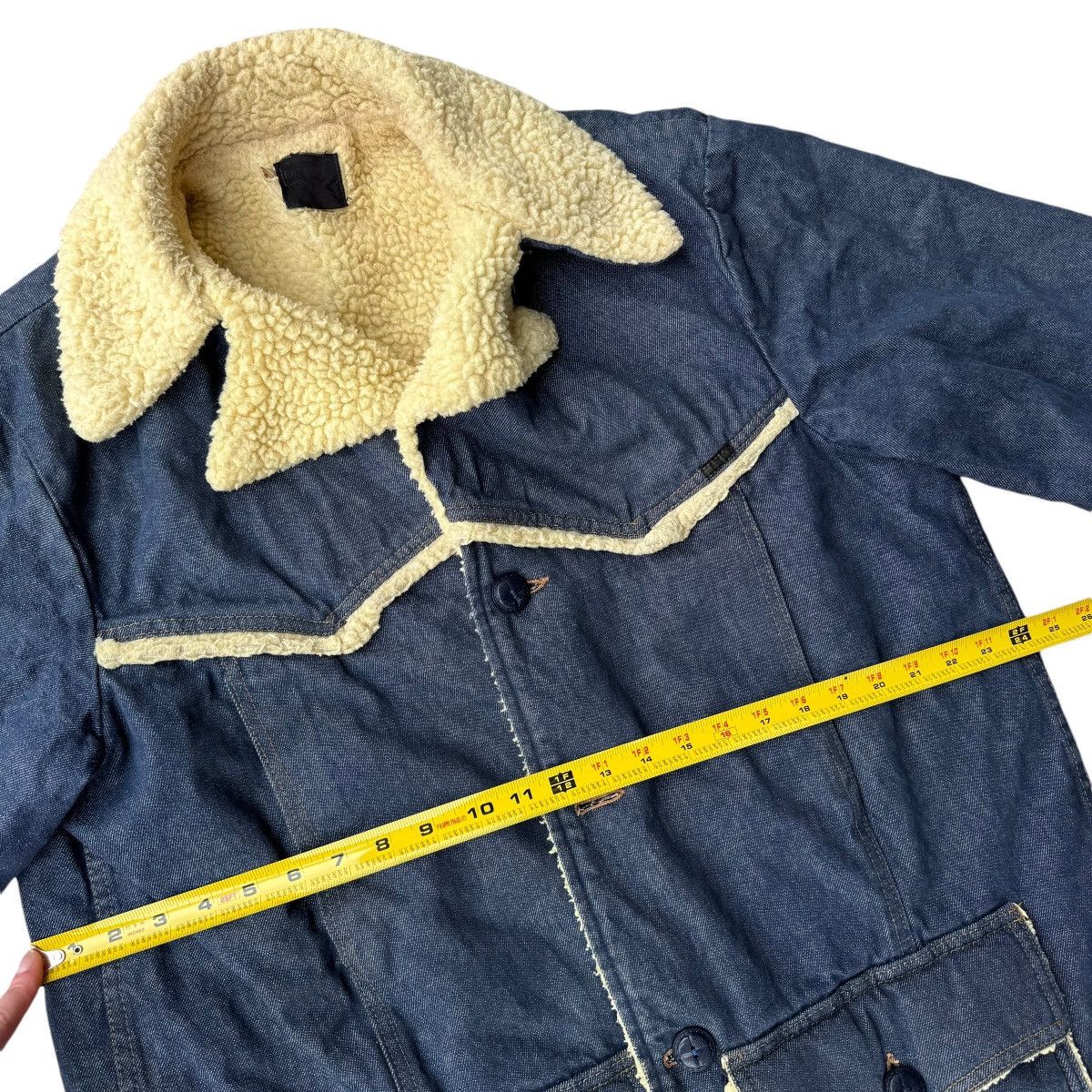 Carhartt × Sears × Vintage 60s Denim Ranch Jean Jacket TRUE VINTAGE Sherpa Lined Barn Size US XL / EU 56 / 4 - 15 Thumbnail