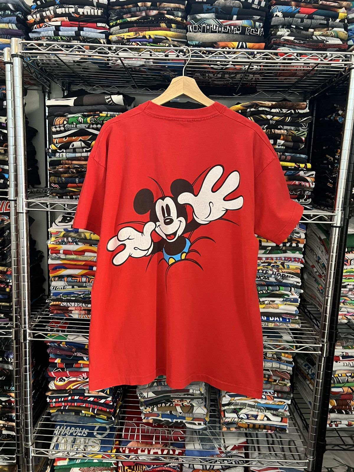 Disney 90s Mickey Mouse Double Sided Single Stitch Tee Size US XL / EU 56 / 4 - 2 Thumbnail