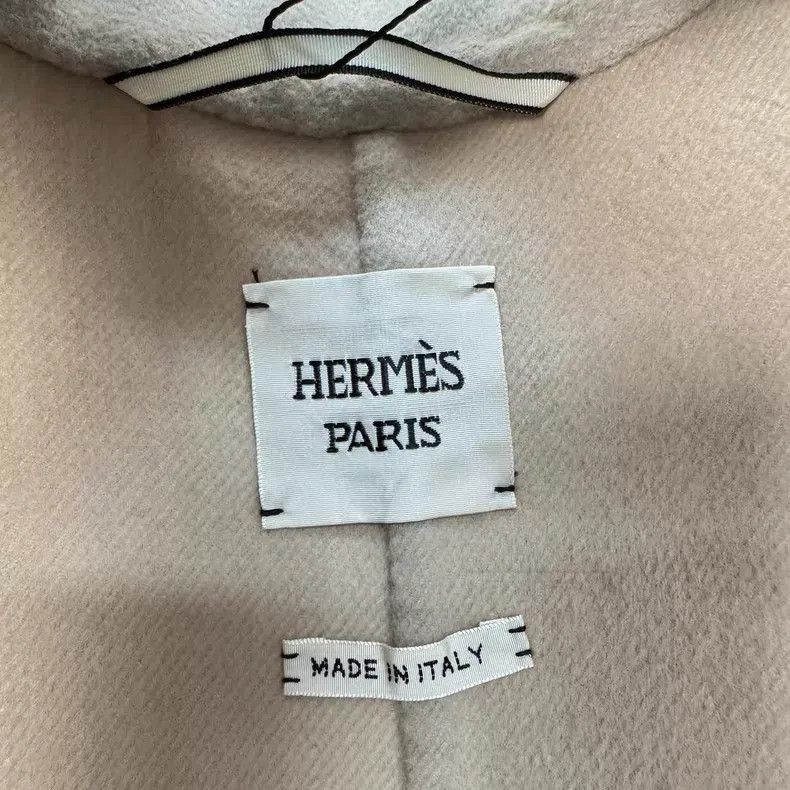 Hermes Hermes Beige and Leather Patch Cashmere Vest Jacket Size XXS / US 00 / IT 34 - 5 Thumbnail