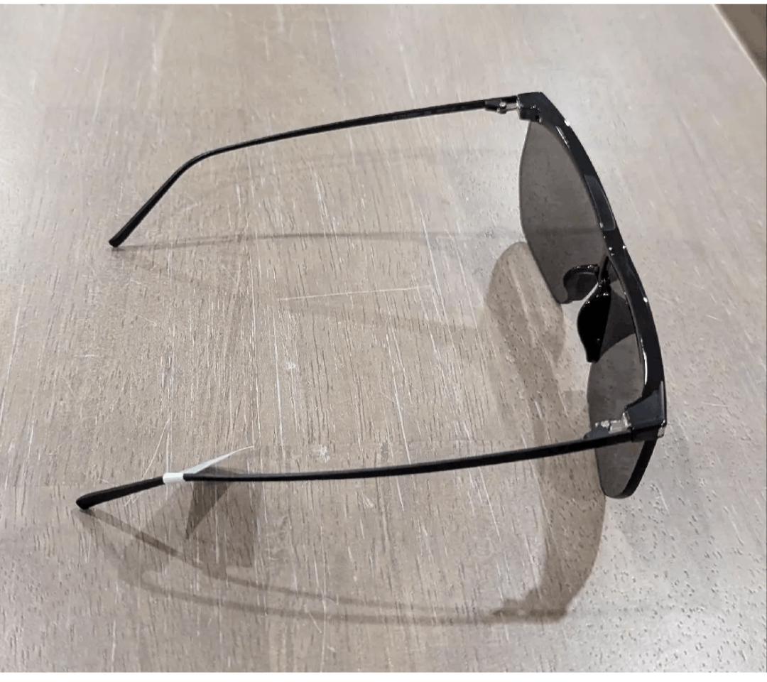 Saint Laurent Paris SAINT LAURENT 99mm Wrap Sunglasses Black Size ONE SIZE - 3 Thumbnail