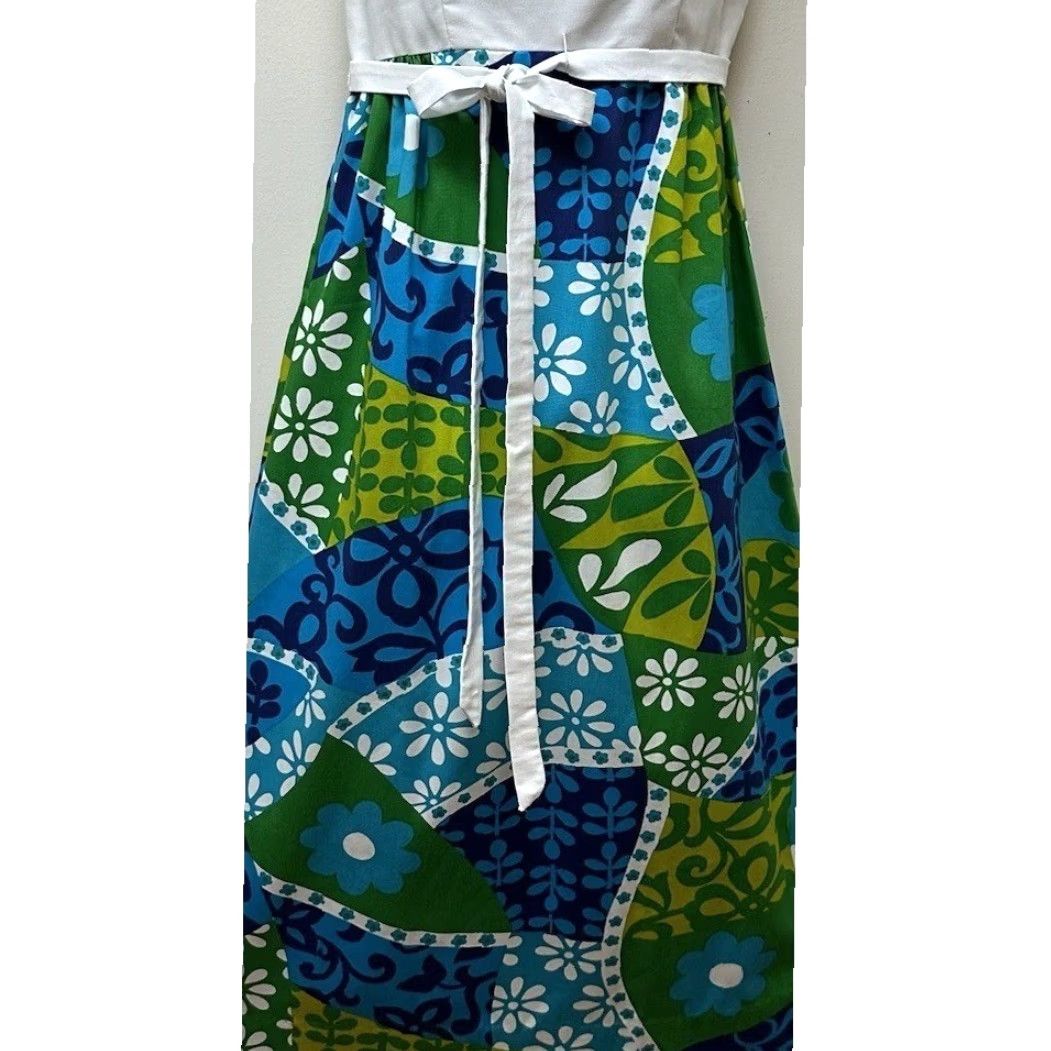 Etro VINTAGE Princess Kaiulani Dress Hawaiian Patchwork Bright Mod Retro Floral L NEW Size L / US 10 / IT 46 - 7 Thumbnail
