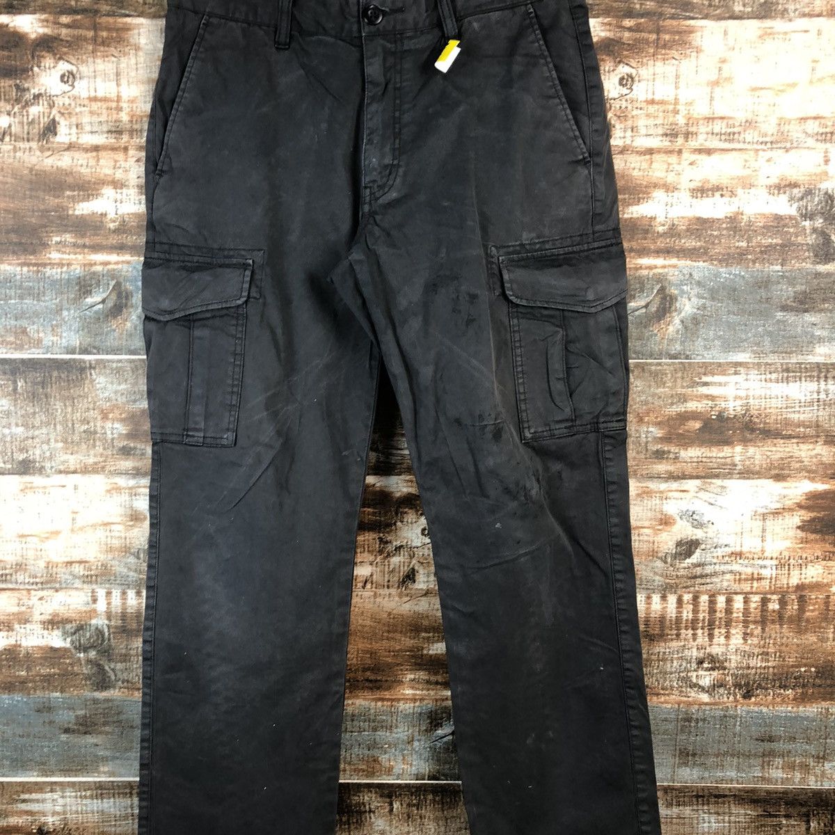 Japanese Brand Uniqlo Black Cargo utility tactical Multipocket Pants #A2561 Size US 30 / EU 46 - 5 Thumbnail