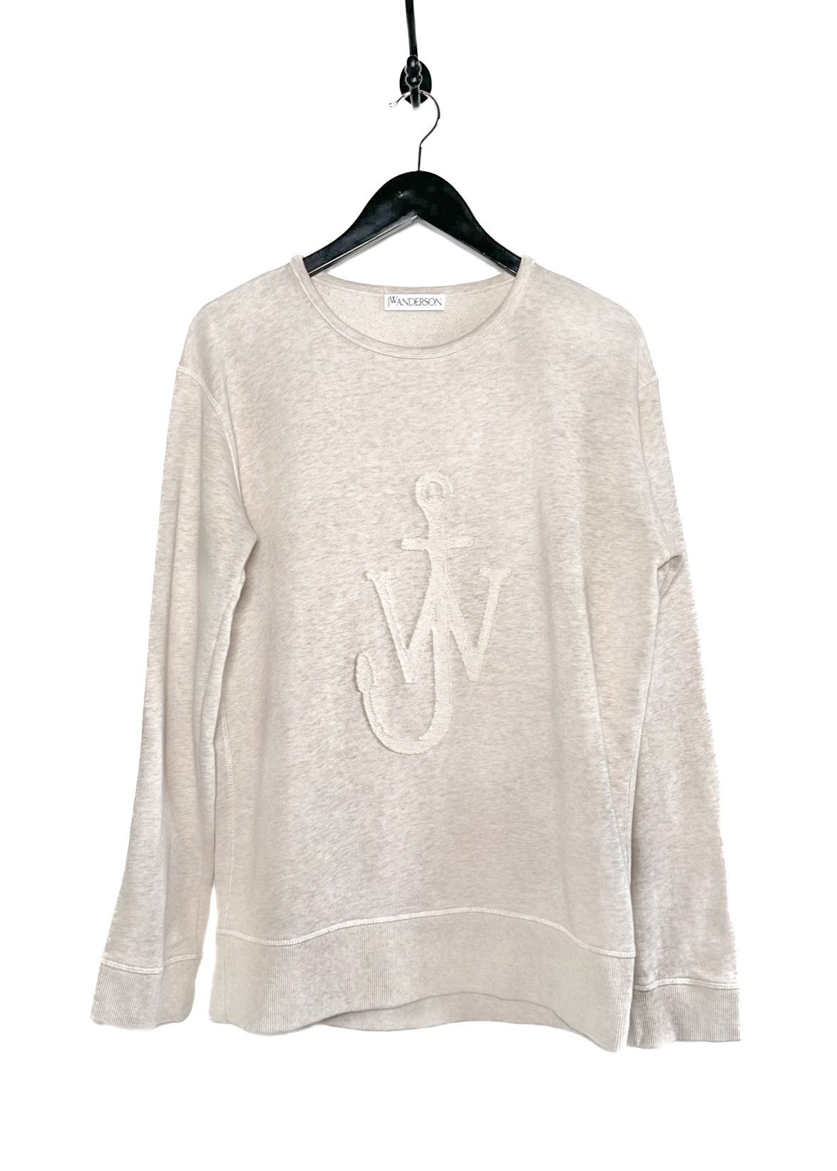 JW Anderson J.W. Anderson Oatmeal Anchor Logo Embroidered Sweatshirt Size US L / EU 52-54 / 3 - 1 Thumbnail
