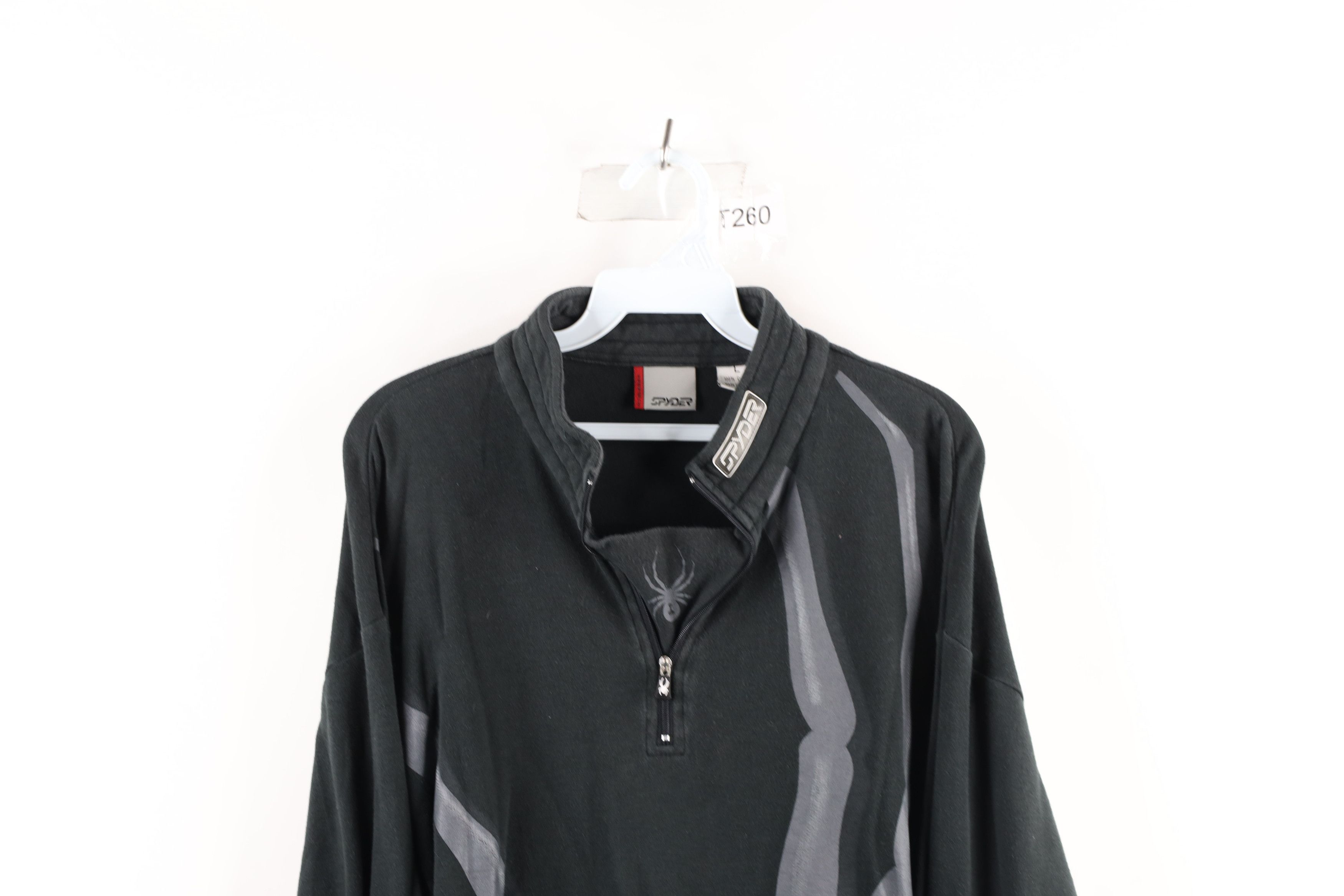 Spyder × Vintage Vintage 90s Spyder Out Big Spider Logo Half Zip Sweater Size US L / EU 52-54 / 3 - 2 Thumbnail