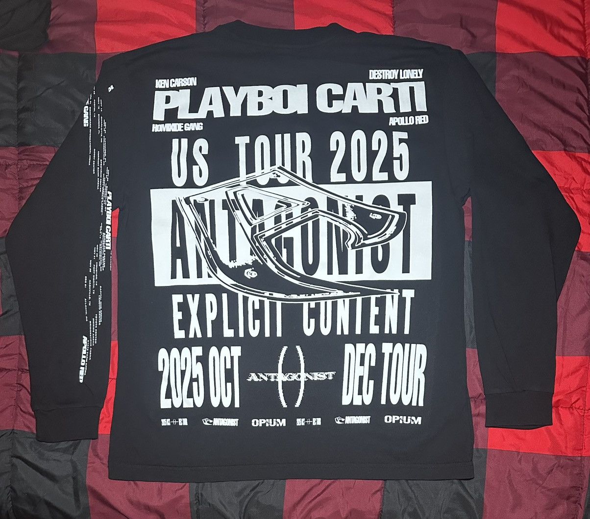 Playboi Carti Playboi Carti Antagonist Tour Opium Label L/S Size Small Size US S / EU 44-46 / 1 - 2 Thumbnail