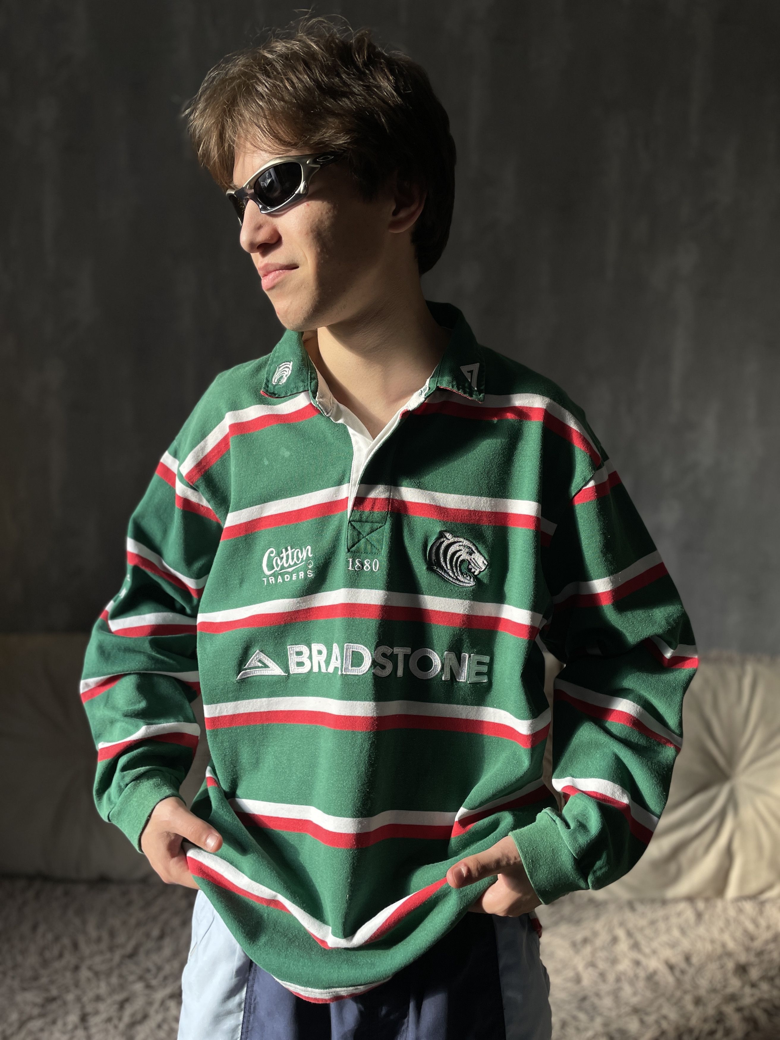 Maillot De Rugby Leicester Tigers 2005/2006 Cotton Traders - Taille XL - Occasion Bon état