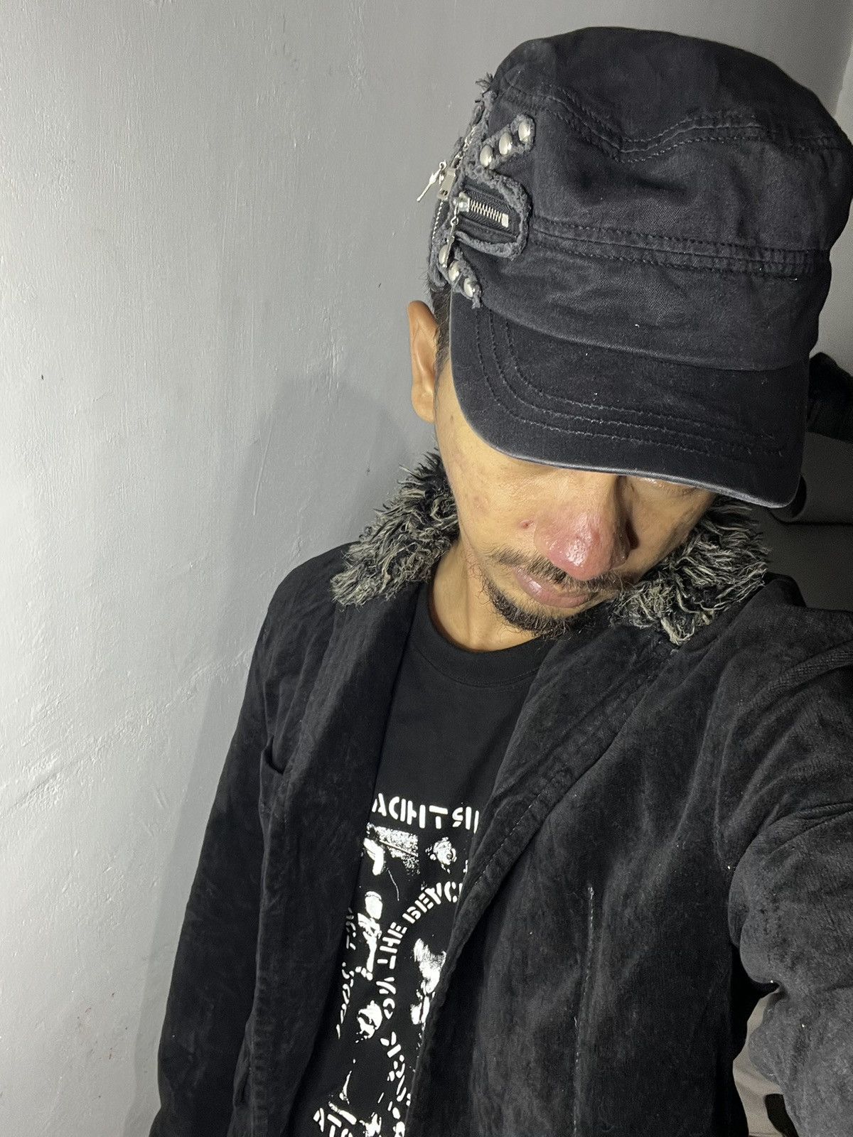 Japanese Brand Japanese 14th addiction style spin faux fur velvet jacket Size US M / EU 48-50 / 2 - 2 Thumbnail