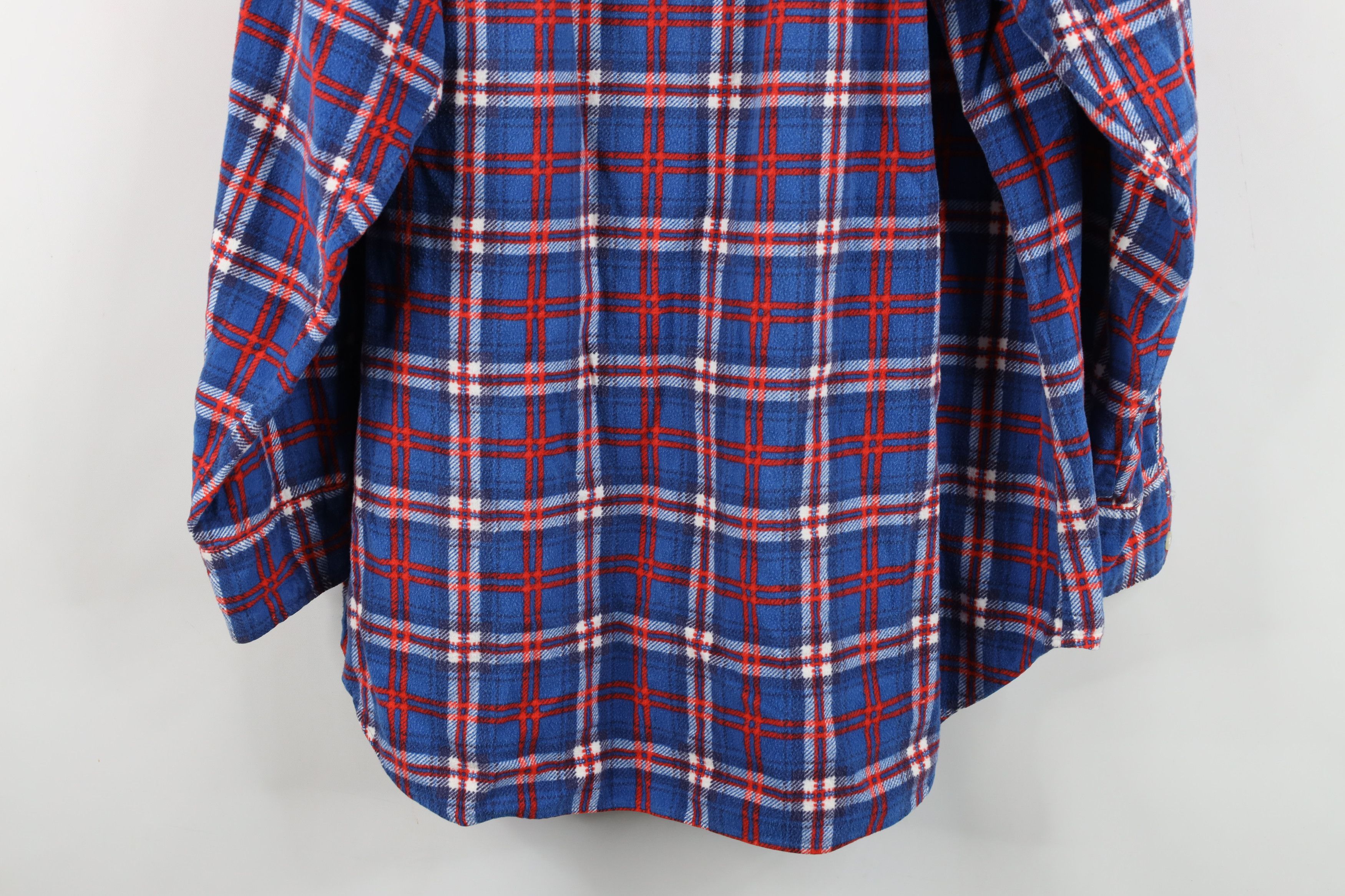 Vintage Vintage 70s Streetwear Collar Flannel Button Shirt Plaid Size US L / EU 52-54 / 3 - 14 Thumbnail