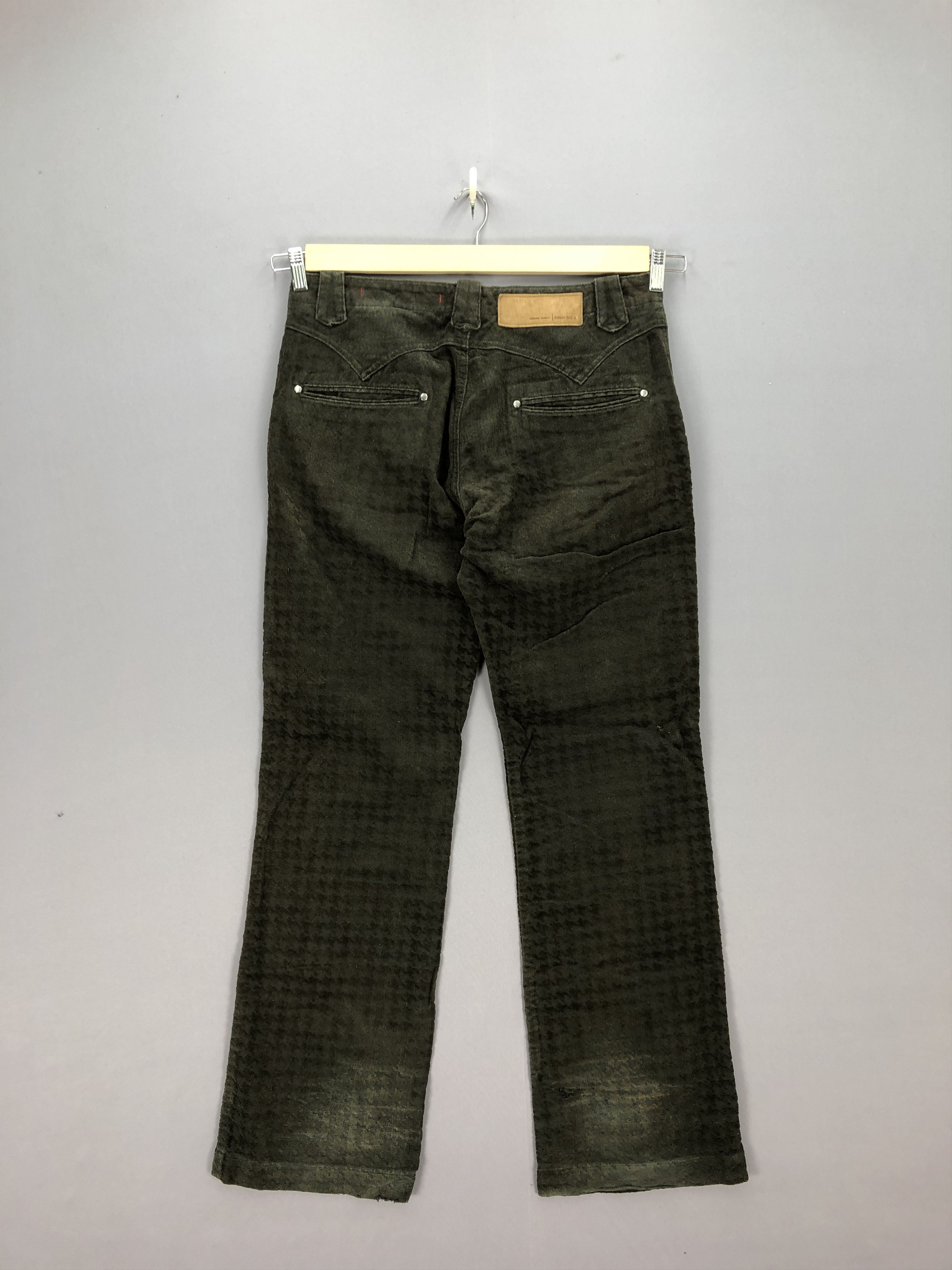 Edwin Vintage Edwin 503 Corduroy Rusty Jeans Houndstooth Denim Size US 32 / EU 48 - 2 Thumbnail