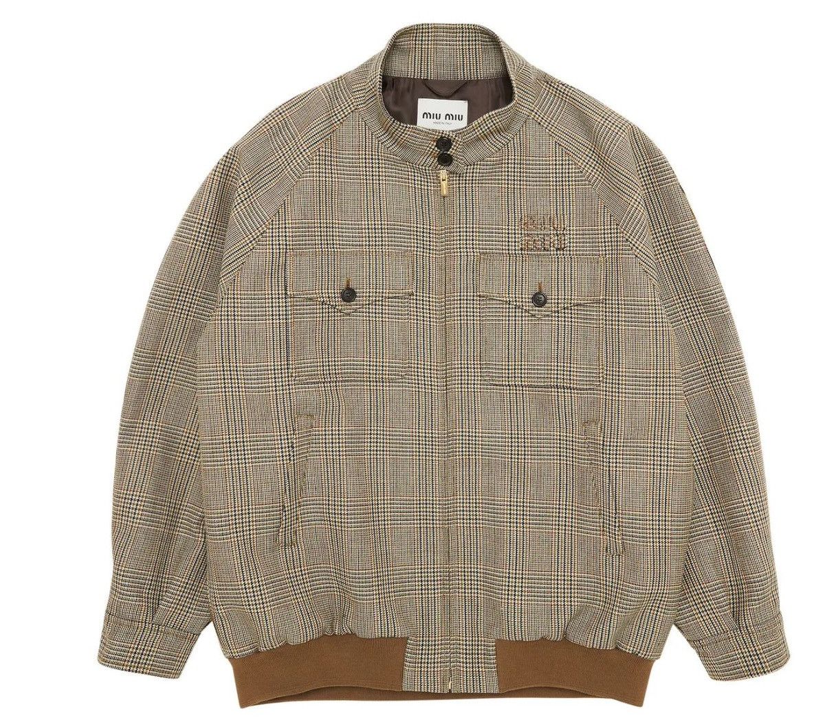 Miu Miu × Prada Miu Miu Beige Virgin Wool Jacket Size 42