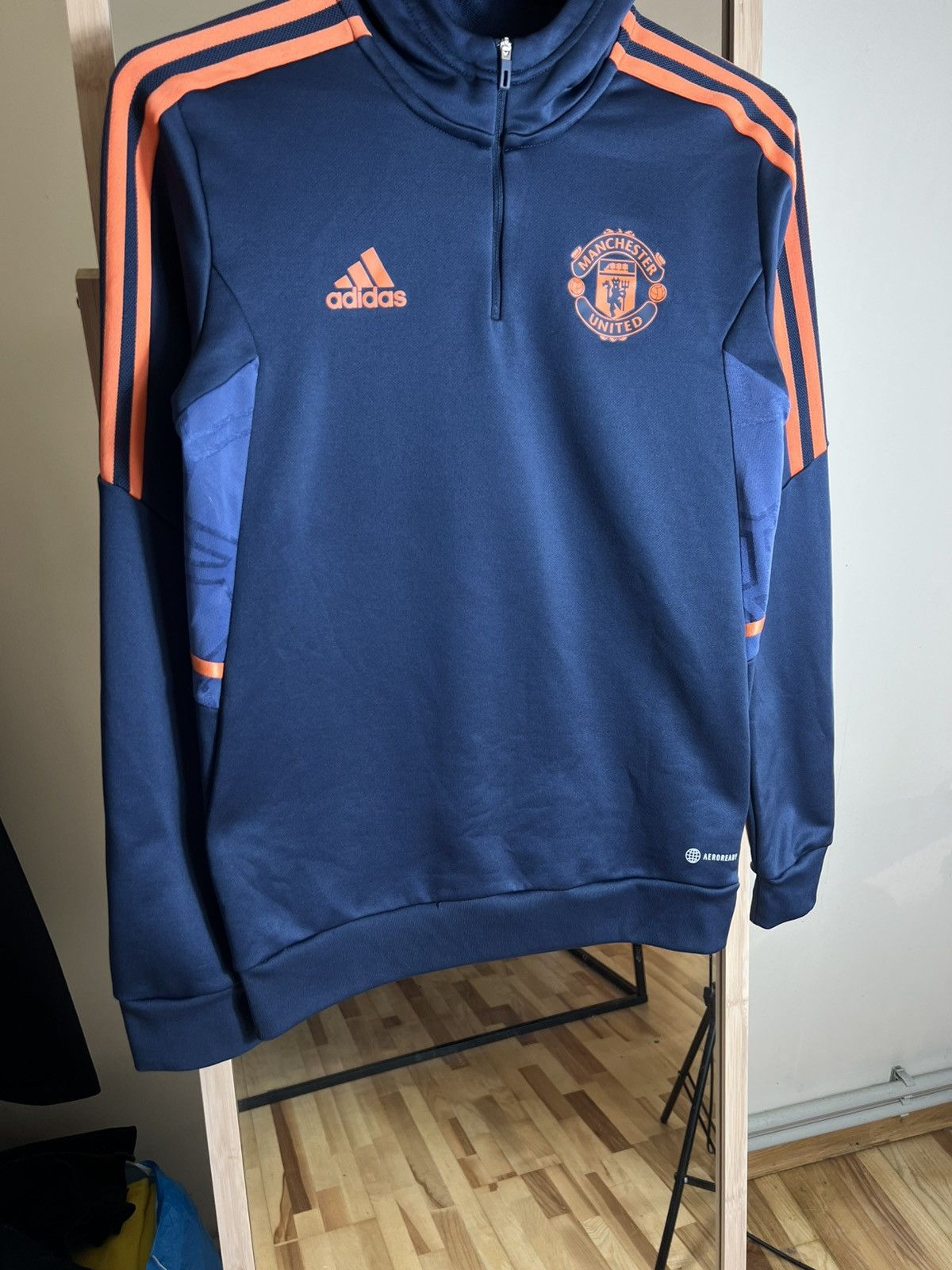 Adidas Adidas Manchester United Hoodie S Training Top Soccer Y2K Size US S / EU 44-46 / 1 - 3 Thumbnail