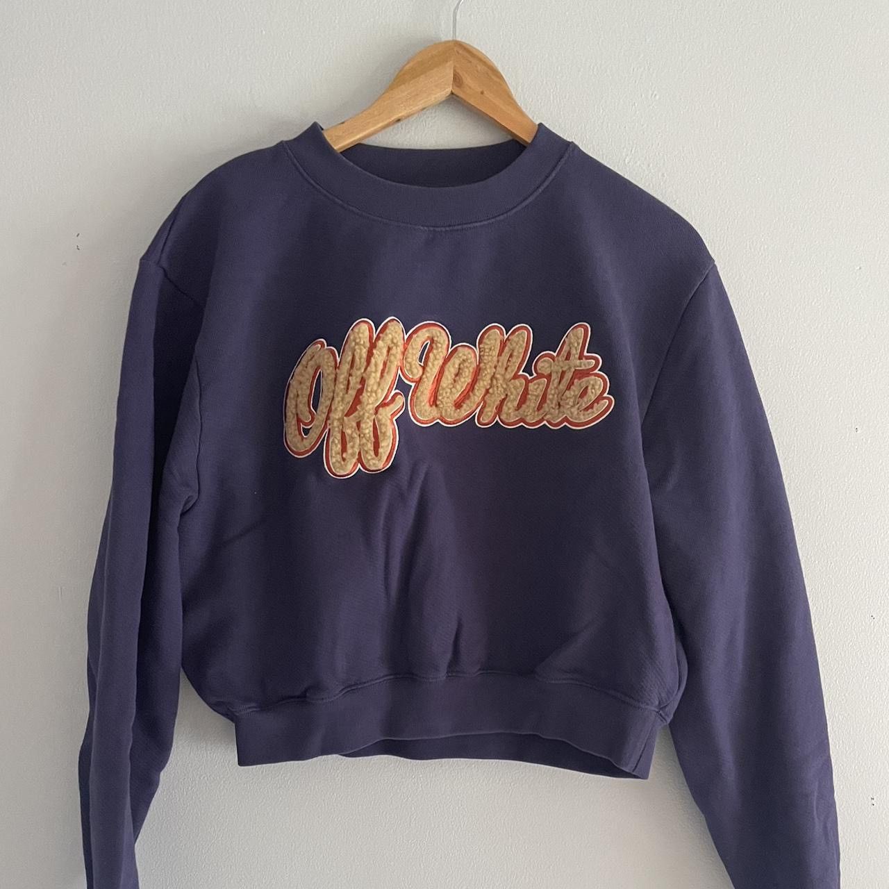 Designer × Off-White Vintage OFF-WHITE crop sweater Size M / US 6-8 / IT 42-44 - 8 Thumbnail