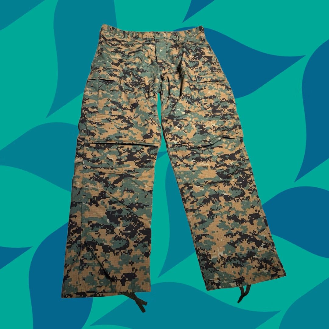 Backbone BACKBONE Pants Men Large Multicolor Camouflage Cargo Military Marpat Army Tactical BDU 36x31.5 Mens Size US 33 - 1 Thumbnail