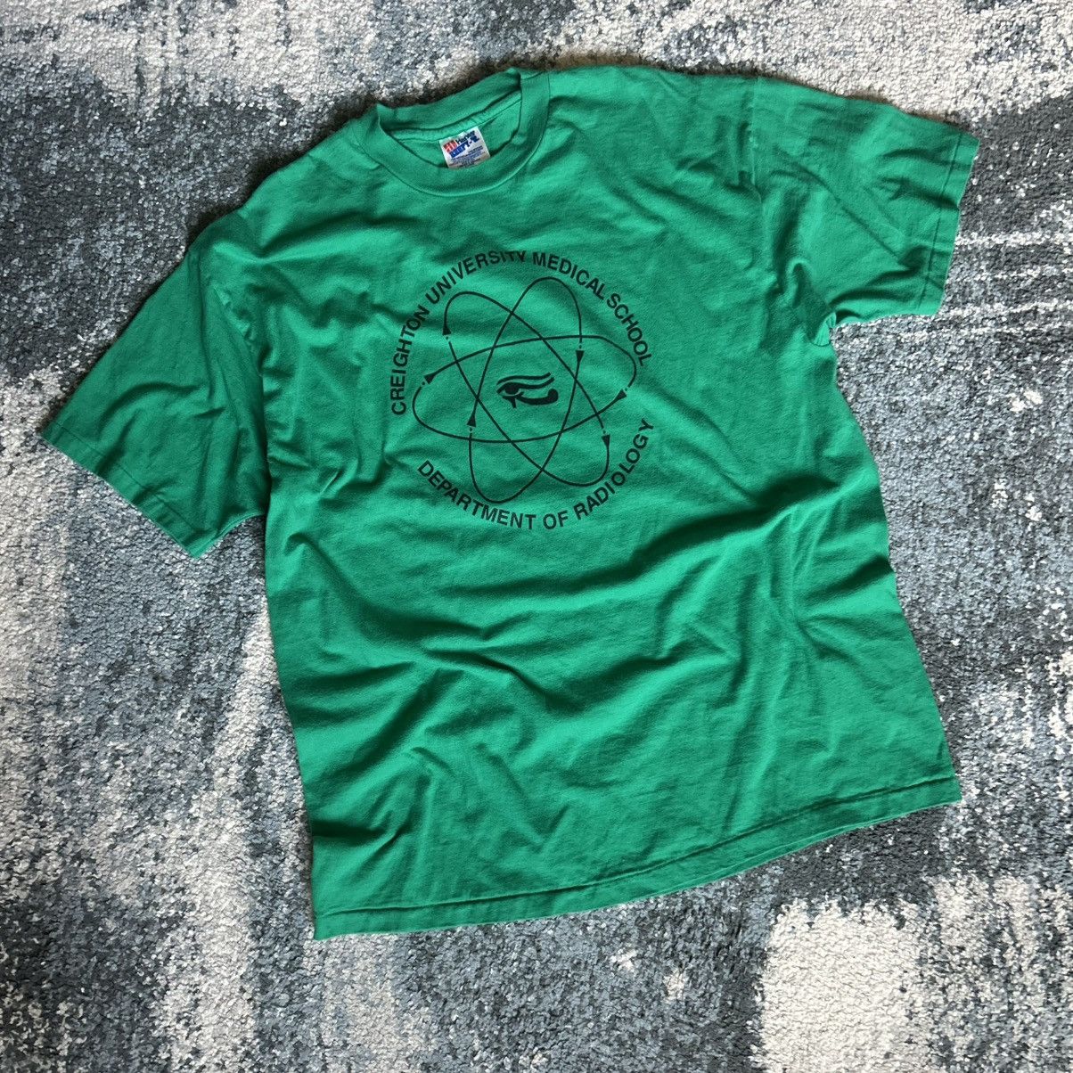 Hanes SLUBBY HEAVYWEiGHT SiNGLE STiTCH CREiGHTON RADiOLOGY OMAHA Size US XL / EU 56 / 4 - 8 Thumbnail