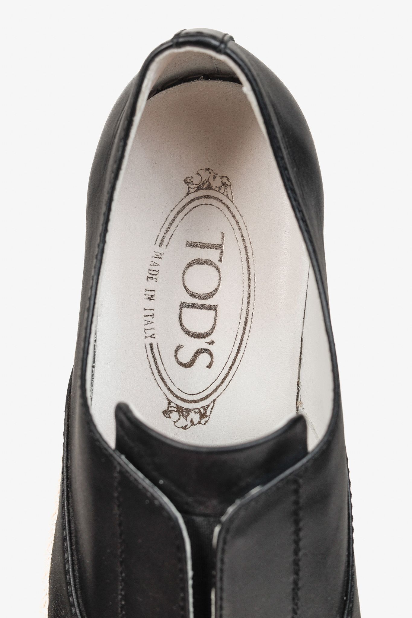 Tod's Tod's Francesina Leather Raffia-Detailed Slip-On Sneakers Size US 6 / IT 36 - 10 Thumbnail