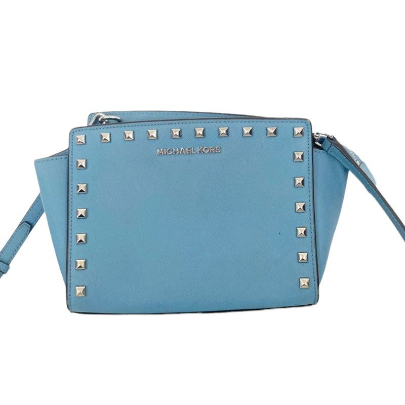 Michael Kors Michael Kors Light Blue Studded Crossbody Bag Size ONE SIZE - 1 Thumbnail
