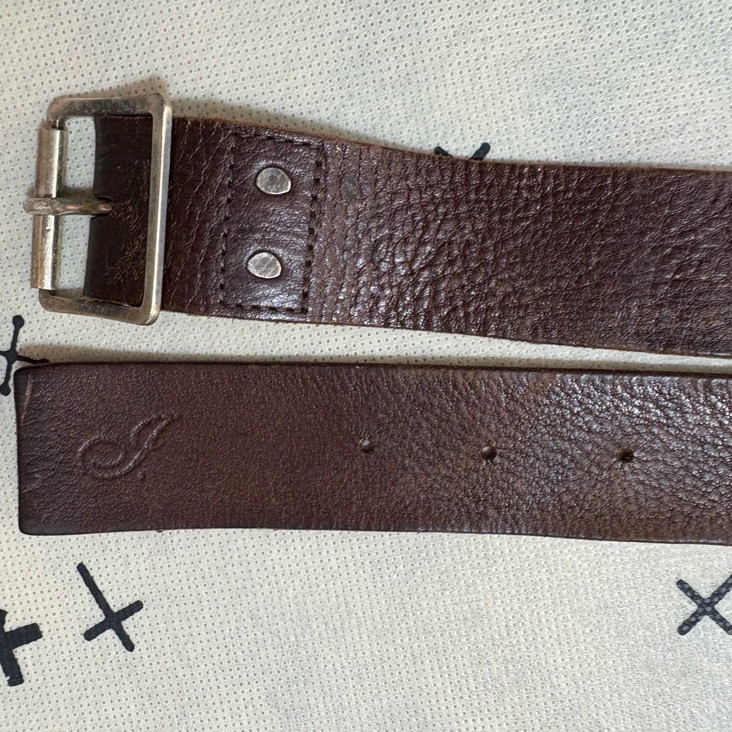 Takahiromiyashita The Soloist. THE SOLOIST 15SS Gem Rivet Inlaid Two-Piece Belt Size ONE SIZE - 6 Thumbnail