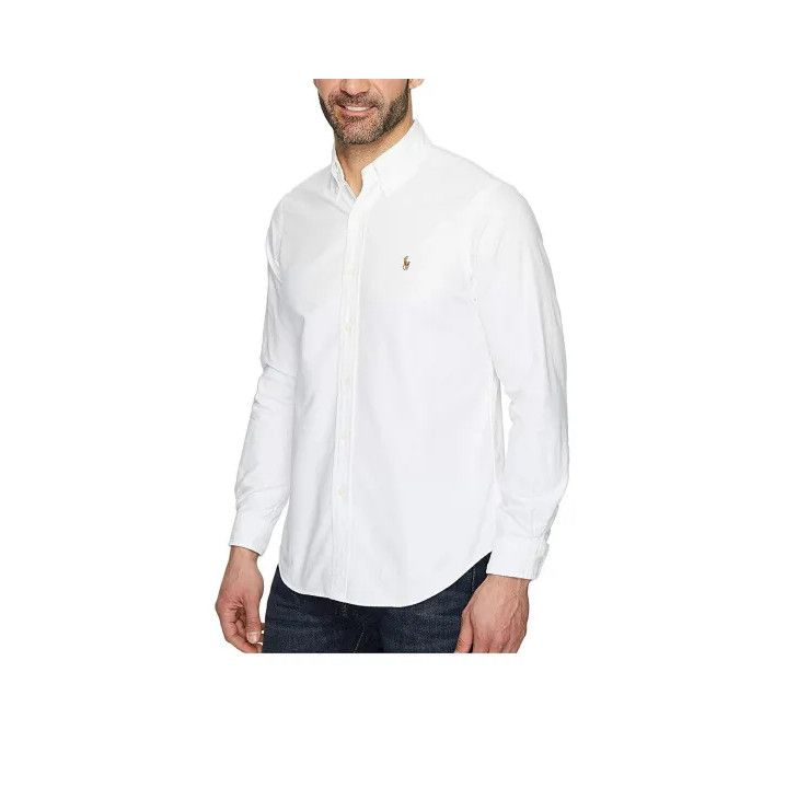 Polo Ralph Lauren Polo Ralph Lauren Men's White Long-Sleeve Button-Up Shirt Size US S / EU 44-46 / 1 - 1 Thumbnail