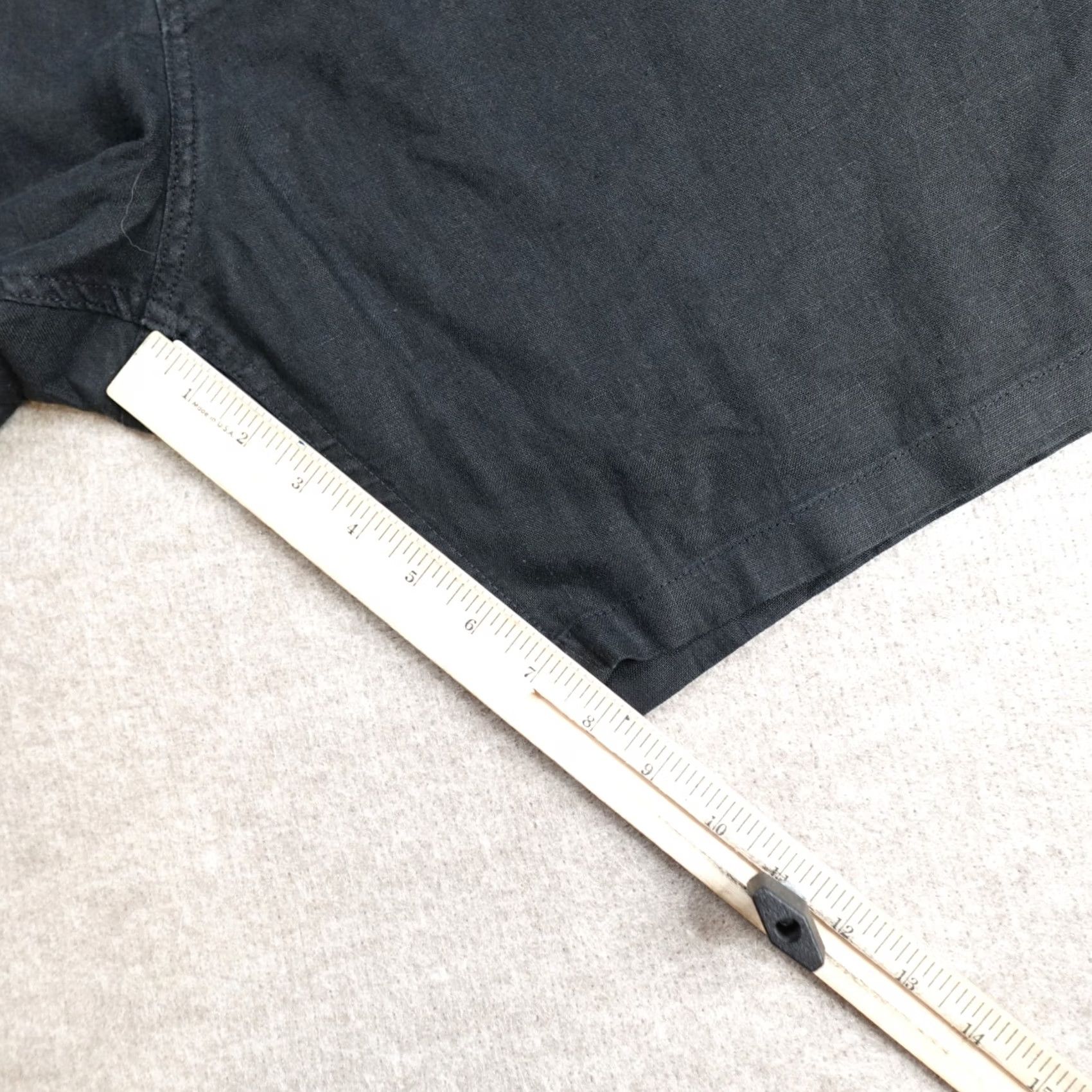 Vilebrequin Vilebrequin Mens Shorts 3XL Black Linen Drawstring Solid Chino Casual Mens Size US 39 - 6 Thumbnail