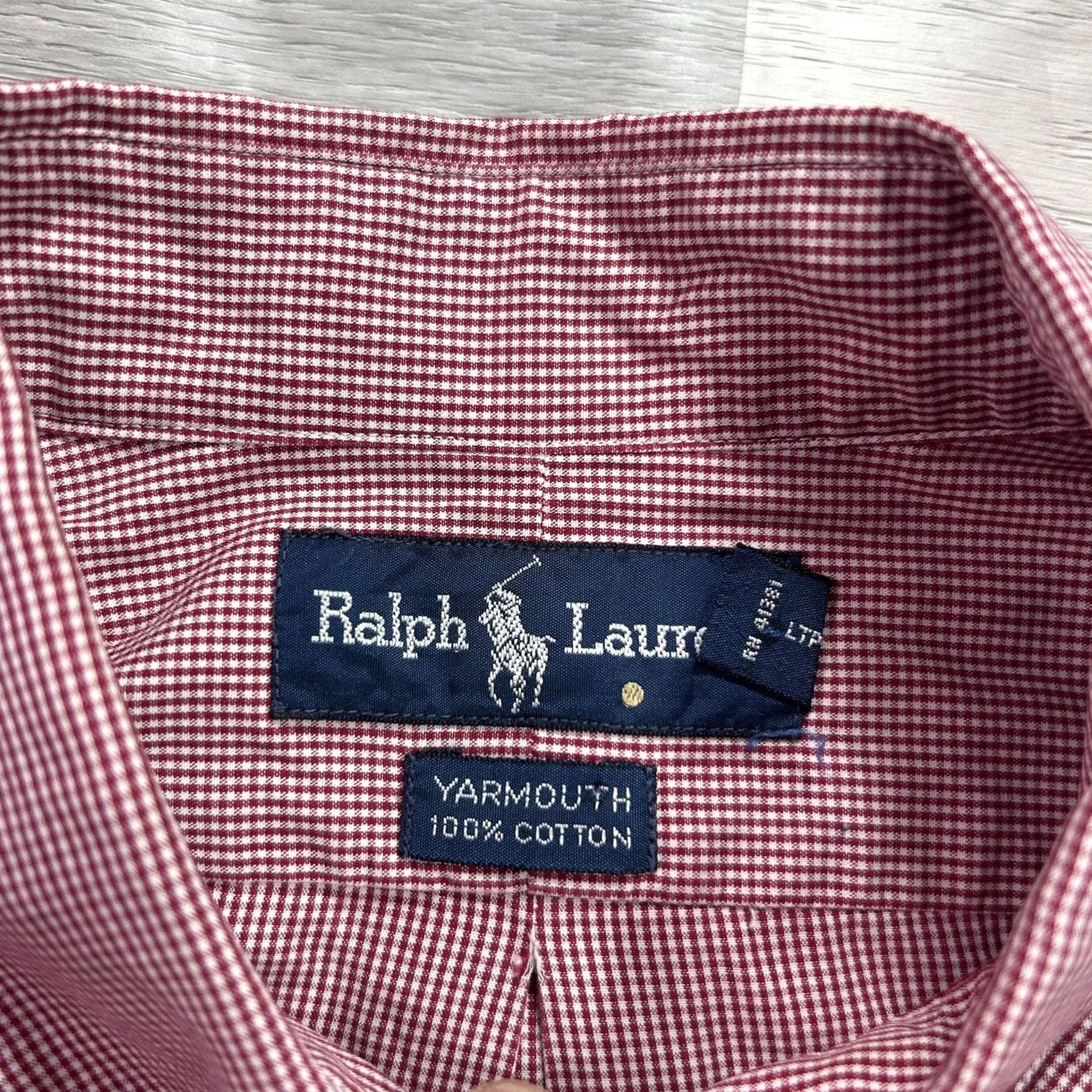 Ralph Lauren Ralph Lauren Yarmouth Shirt Mens M Red Check Long Sleeve Button-Down Cotton Polo Pony Embroidered Size US M / EU 48-50 / 2 - 4 Thumbnail