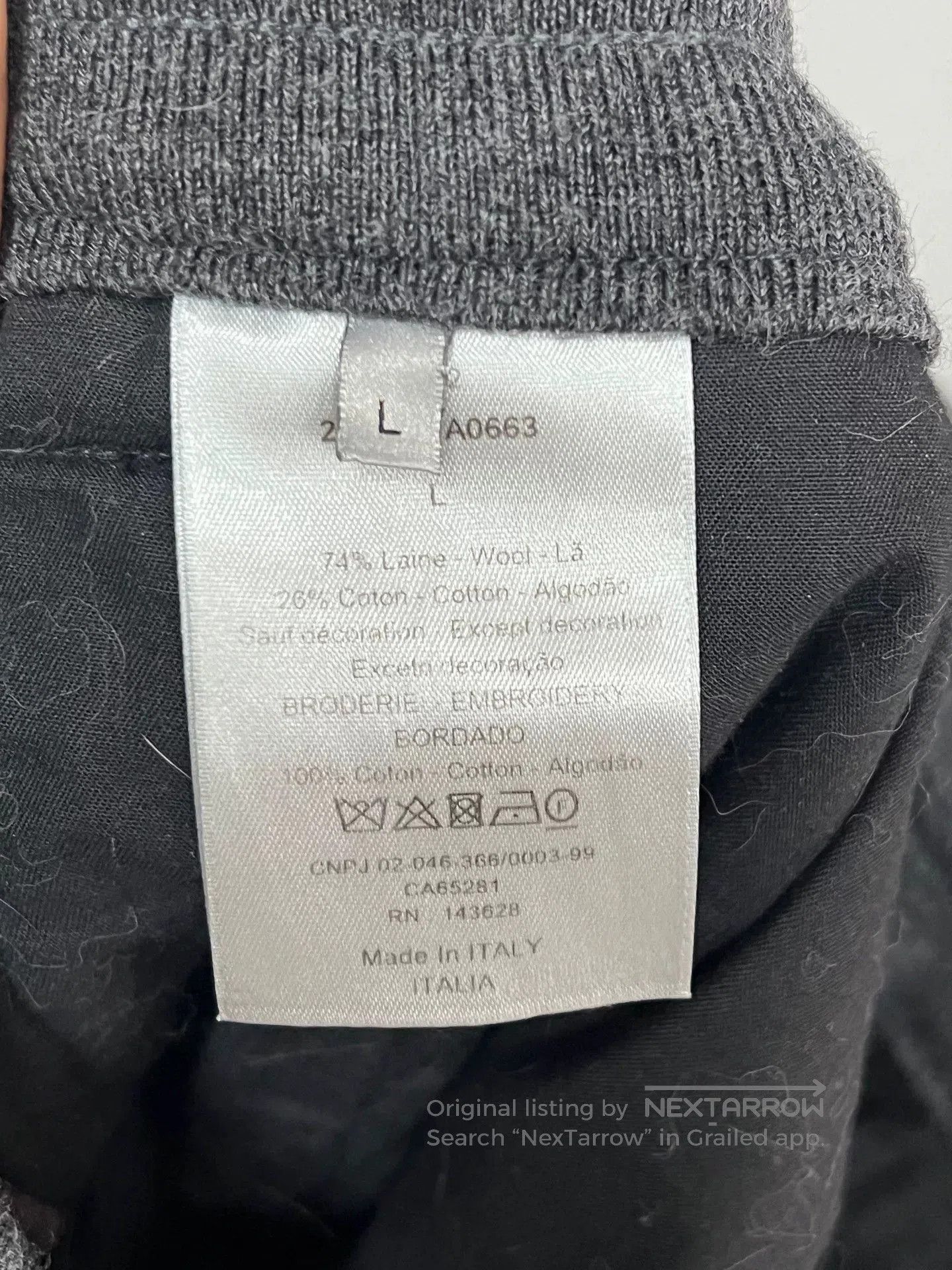 Dior gray wool casual pants by Dior. Size US 34 / EU 50 - 4 Thumbnail