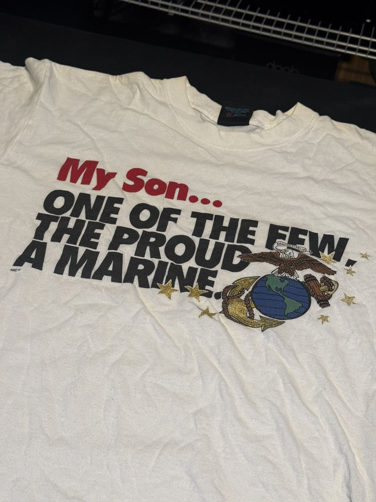 Soffe × Vintage 90s “My Son ~ A Marine” Tee L Size US L / EU 52-54 / 3 - 1 Thumbnail