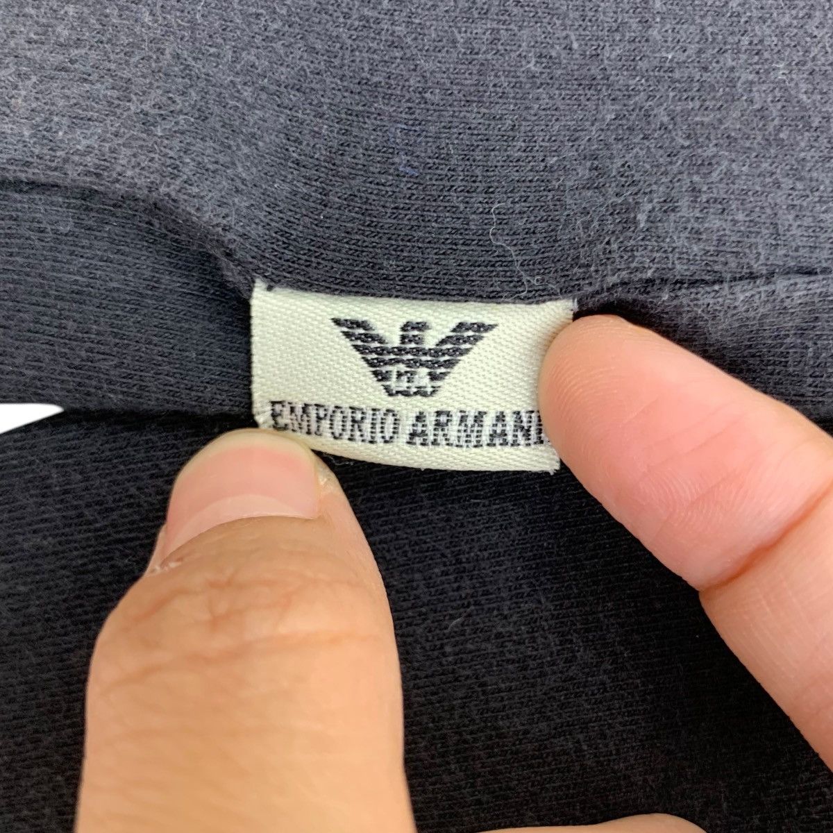 Emporio Armani Vintage EMPORIO ARMANI GIORGIO Stock Logo Tee Shirt Size XL / US 12-14 / IT 48-50 - 6 Thumbnail