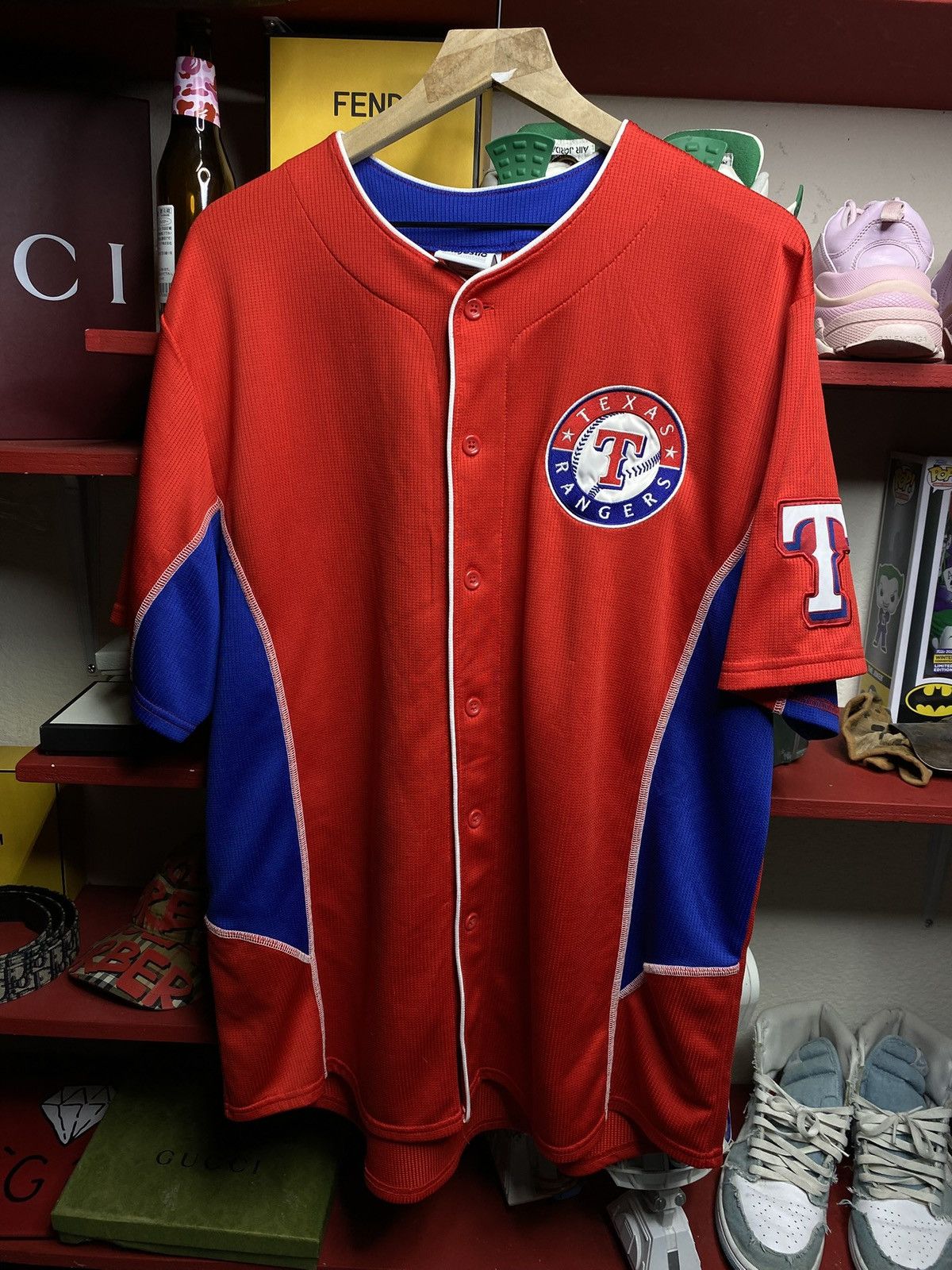 MLB Vintage 00’ Texas Rangers MLB Jersey Mens Size XLarge Size US XL / EU 56 / 4 - 1 Thumbnail