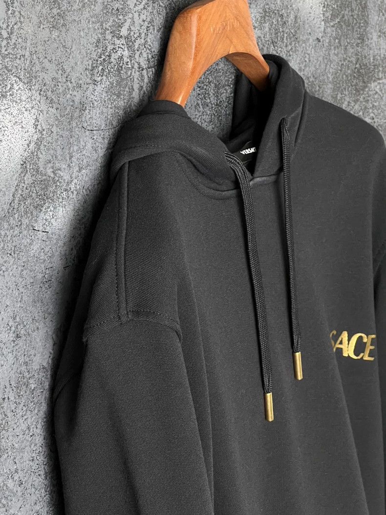 Versace Versace Black cotton hooded sweatshirt Size US S / EU 44-46 / 1 - 4 Thumbnail