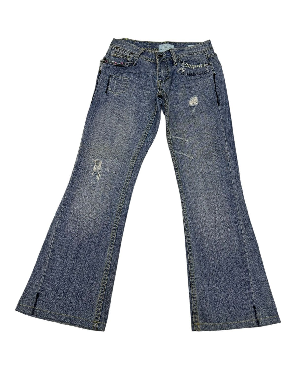 Jimmy Taverniti 🔥TAVERNITI SO JEANS FLARED BOOTCUT JEANS Size 27" / US 4 / IT 40 - 7 Thumbnail