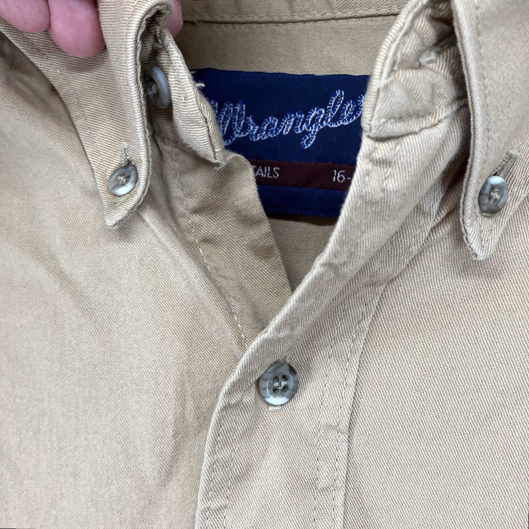 Wrangler Vintage Wrangler Western Shirt Mens Medium Solid Brown 90s Cowboy Casual Workwear Size US M / EU 48-50 / 2 - 5 Thumbnail
