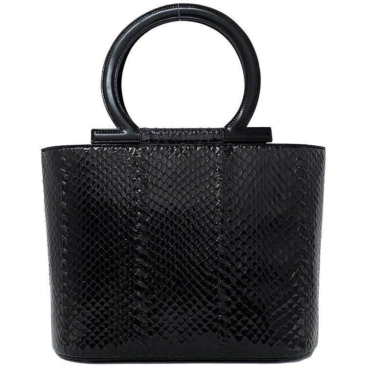 Salvatore Ferragamo SALVATORE FERRAGAMO Handbag Black Leather - Exotic Size ONE SIZE - 1 Thumbnail