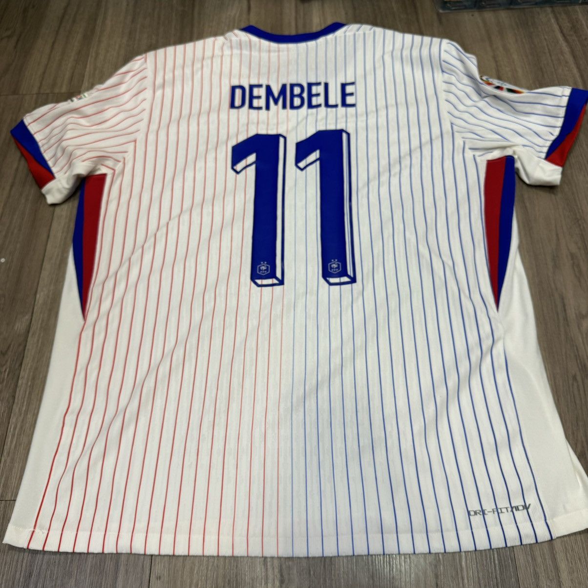 Nike France Euro2024 player issue away shirt #11 Dembele Size US XL / EU 56 / 4 - 2 Thumbnail