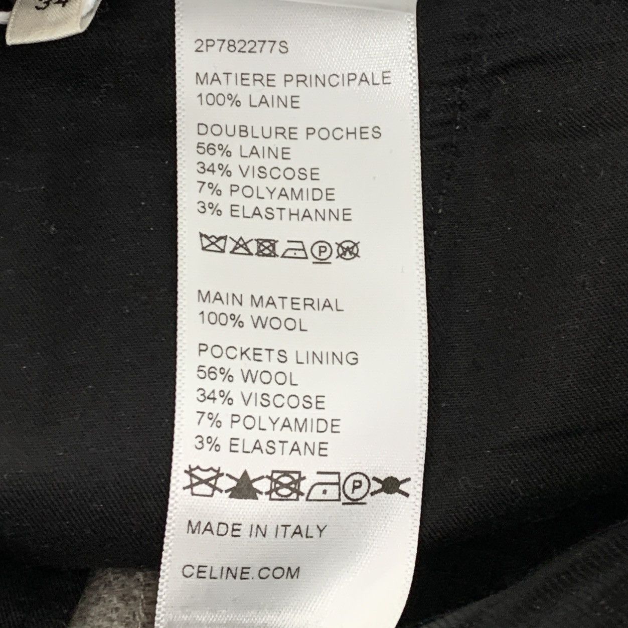 Celine Celine Oatmeal Wool Casual Pants K26WX Size 24" / US 00 / IT 34 - 7 Thumbnail