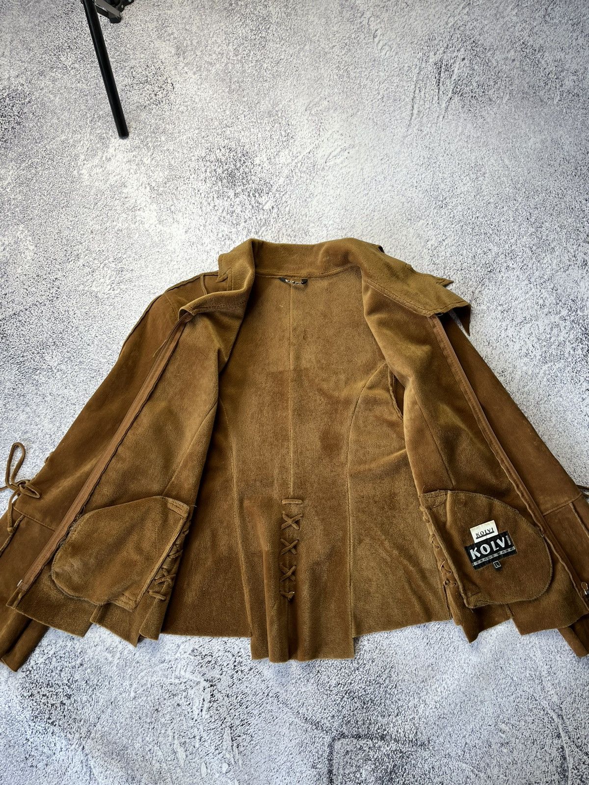 Japanese Brand Vintage Fringed Leather Suede Cowboy Western Jacket Size L / US 10 / IT 46 - 17 Thumbnail