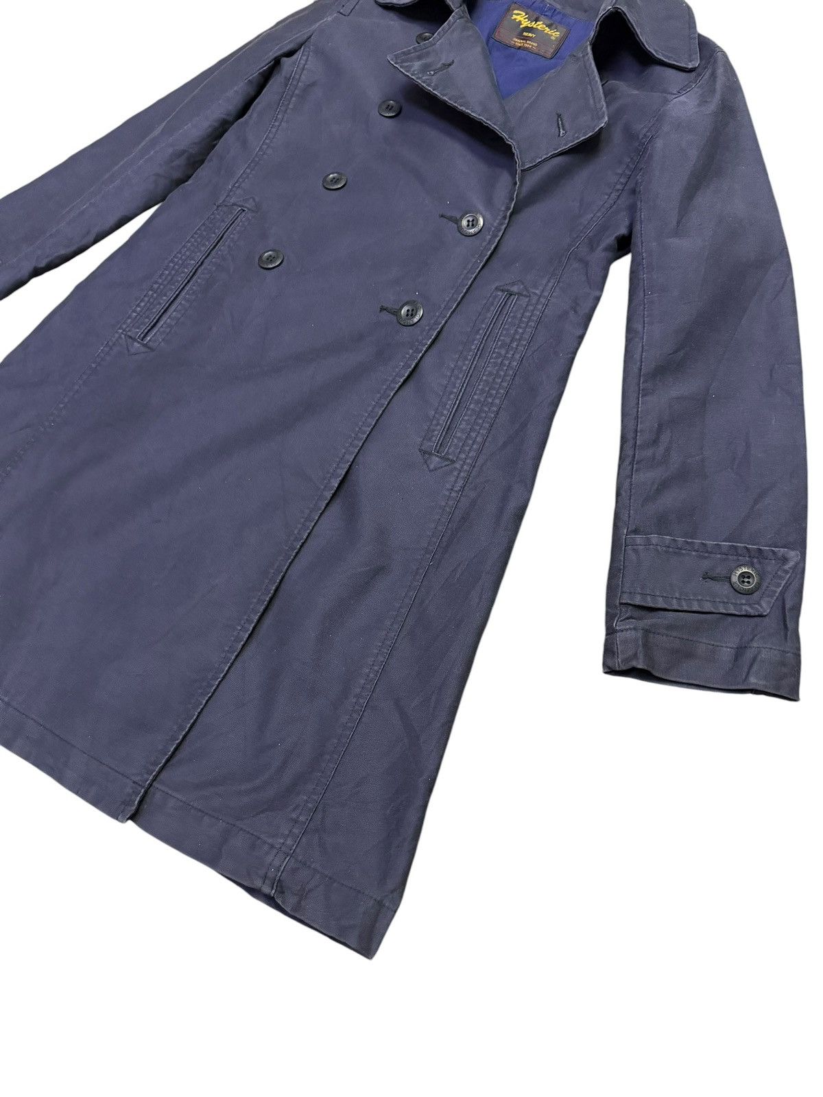 Hysteric Glamour Hysteric Glamour Navy Blue Trench Coat Size S / US 4 / IT 40 - 3 Thumbnail