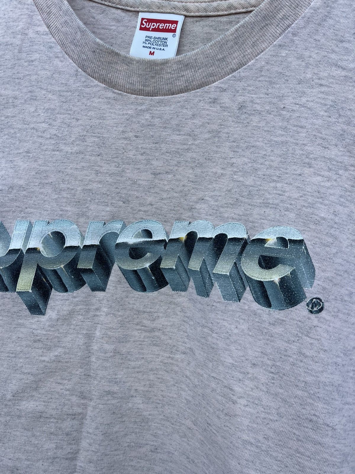 Supreme Supreme Chrome logo box t-shirt Size US M / EU 48-50 / 2 - 6 Thumbnail