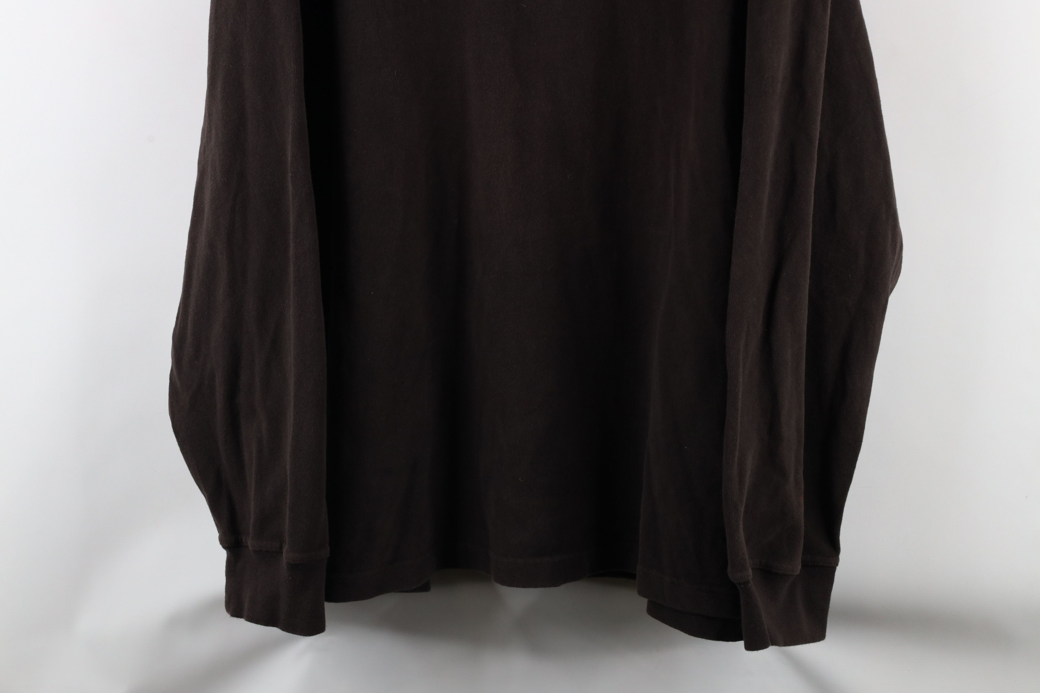 Vintage Vintage 90s Streetwear Heavyweight Ribbed Long Sleeve Polo Size US XXL / EU 58 / 5 - 3 Thumbnail