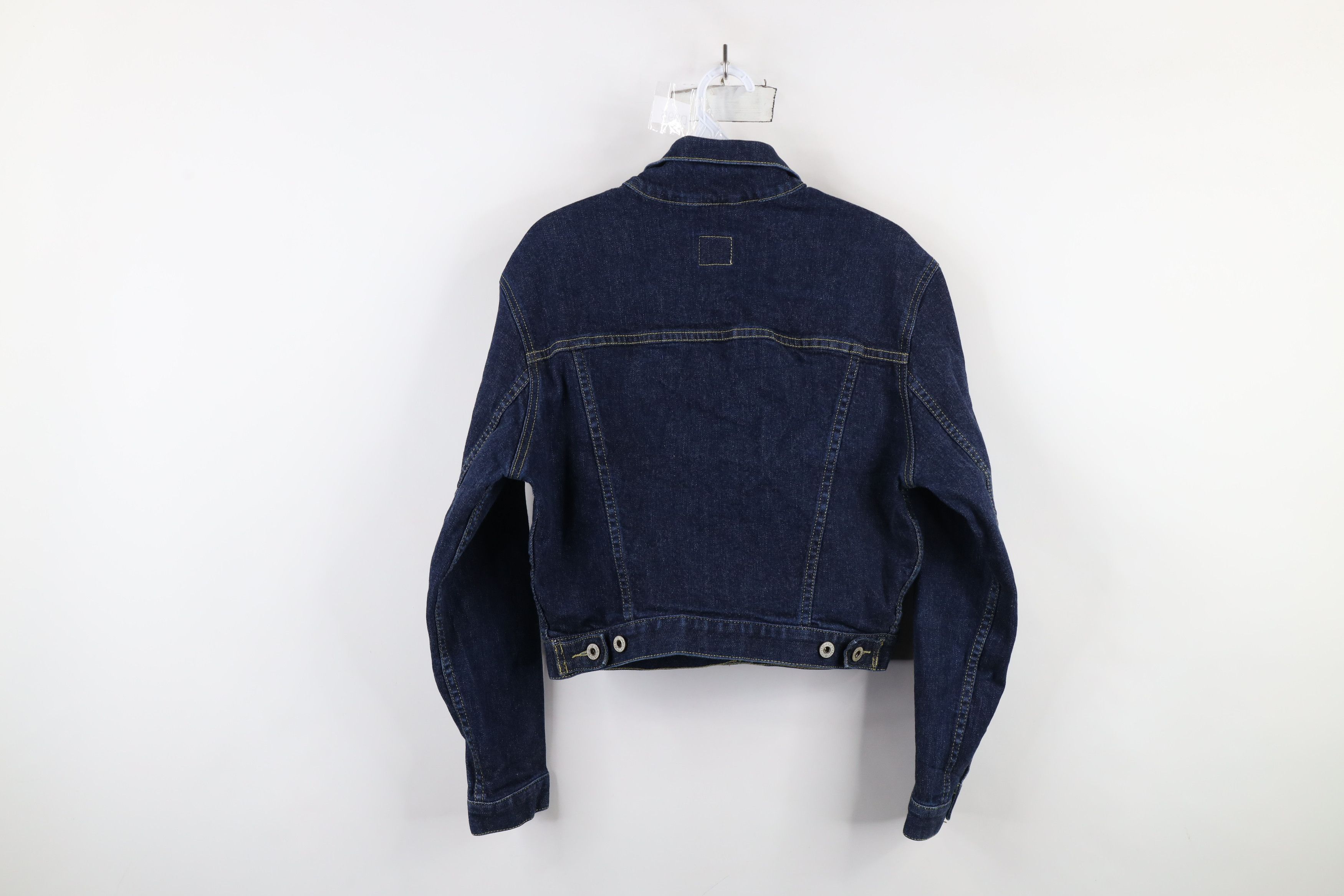 Levi's × Vintage Vintage Y2K 2000 Levis Denim Jean Trucker Jacket Blue Size S / US 4 / IT 40 - 12 Thumbnail