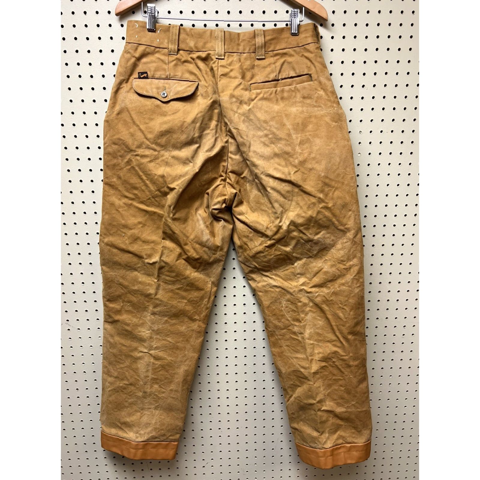 Doublet VINTAGE Duxbak Pants Workwear Mens Brown 32x31 Double Knee Rainproofed Cloth Carpenter Inseam 31 New? Size US 32 / EU 48 - 2 Thumbnail
