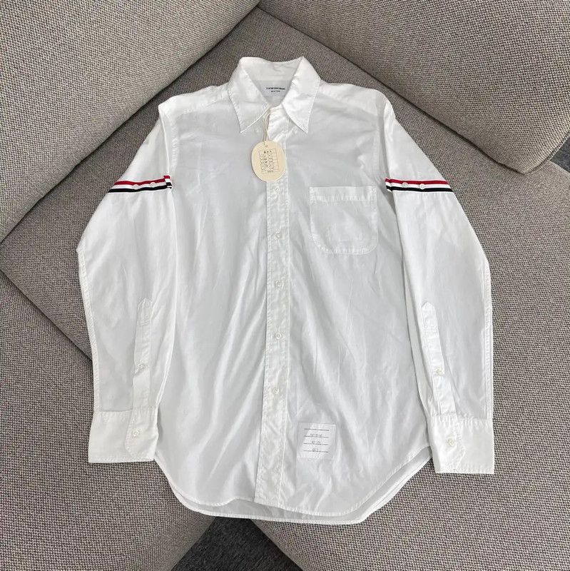 Thom Browne Thom Browne White Cotton Women's Shirt 0089 Size M / US 6-8 / IT 42-44 - 1 Thumbnail