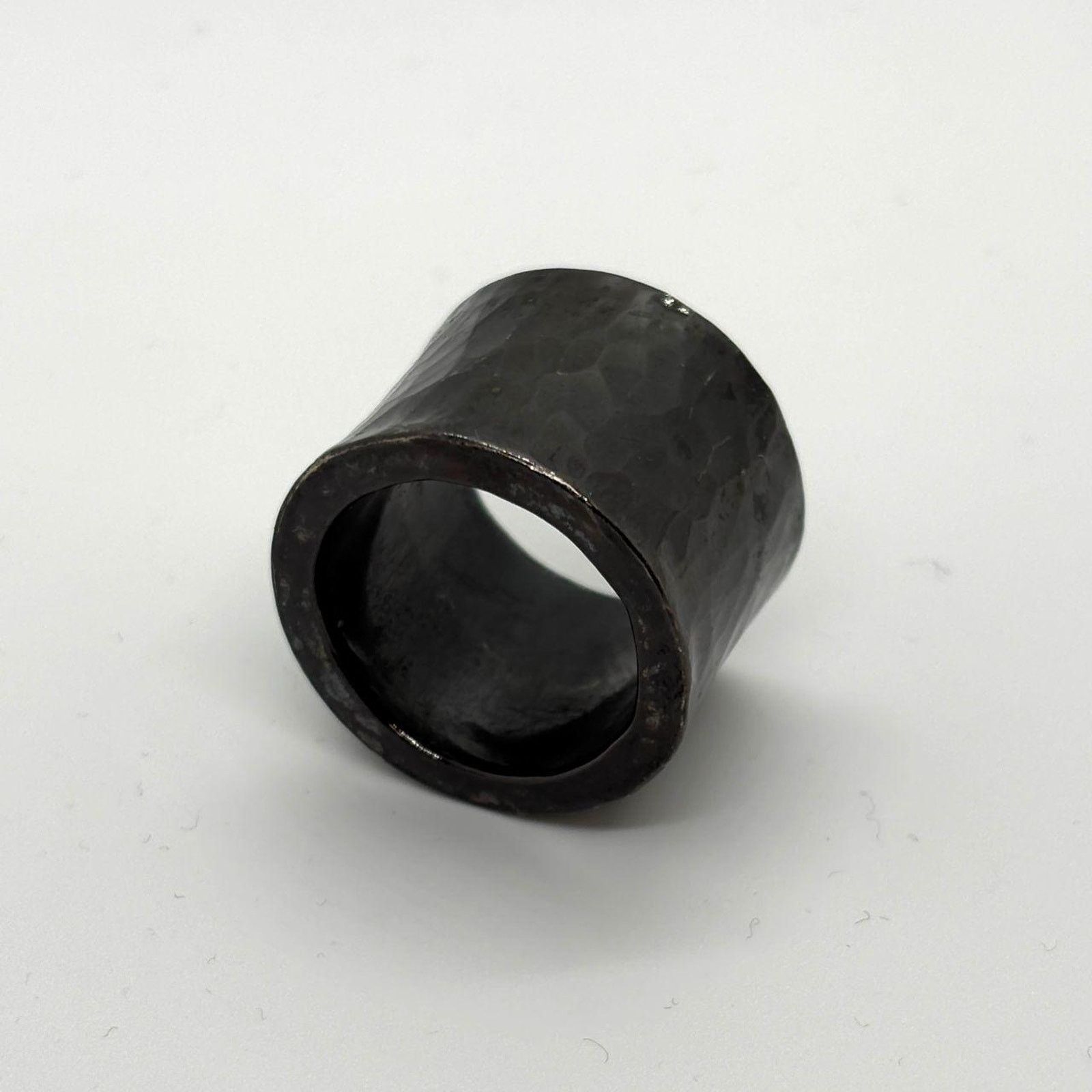 Stonewall Forged Ruthenlun Ring Silver 3.5