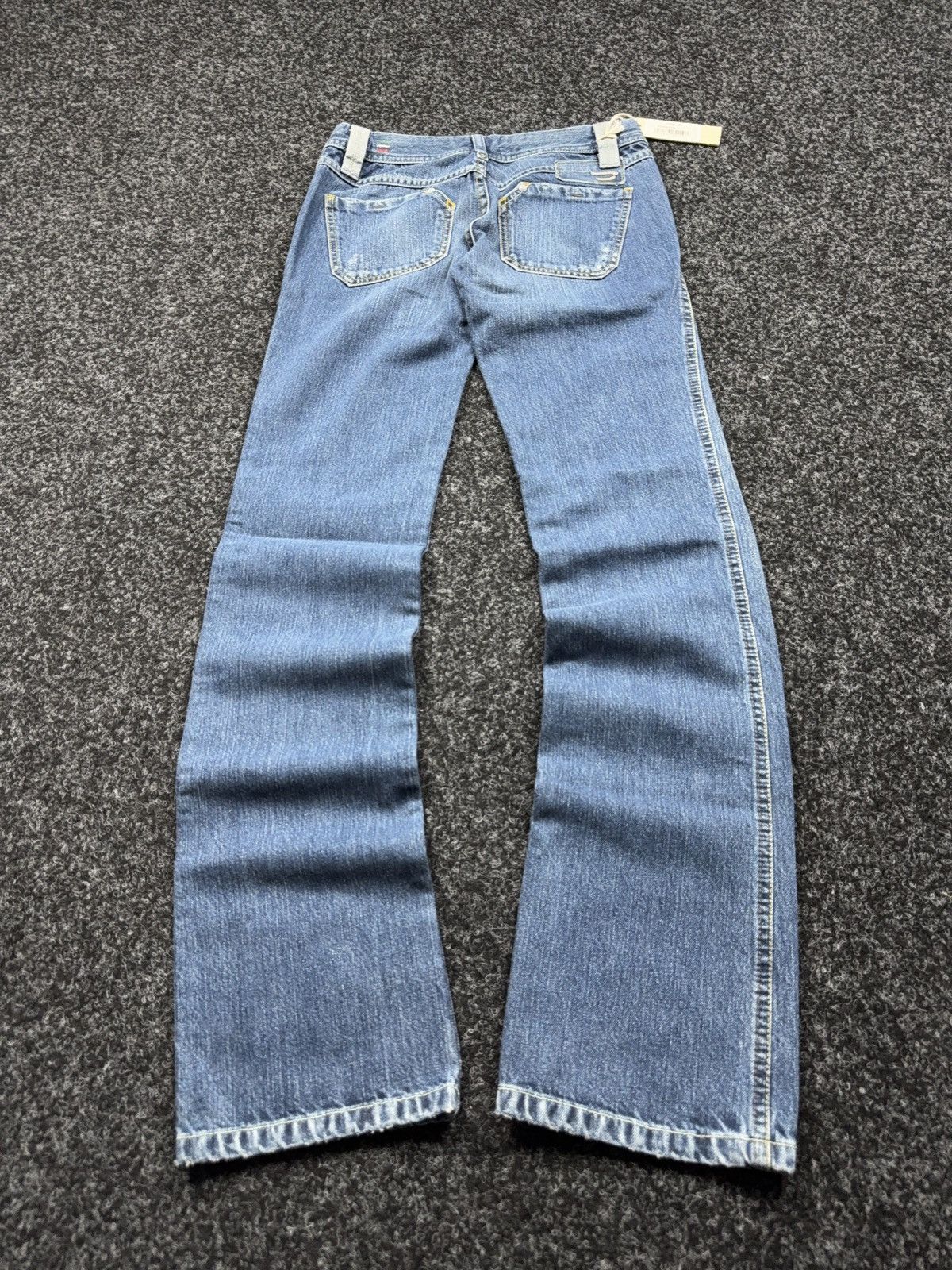 Diesel NWT Luxury 00s Diesel Junnie Low Rise Retro Rock Jeans Y2K Size 25" / US 0 / IT 36 - 13 Thumbnail
