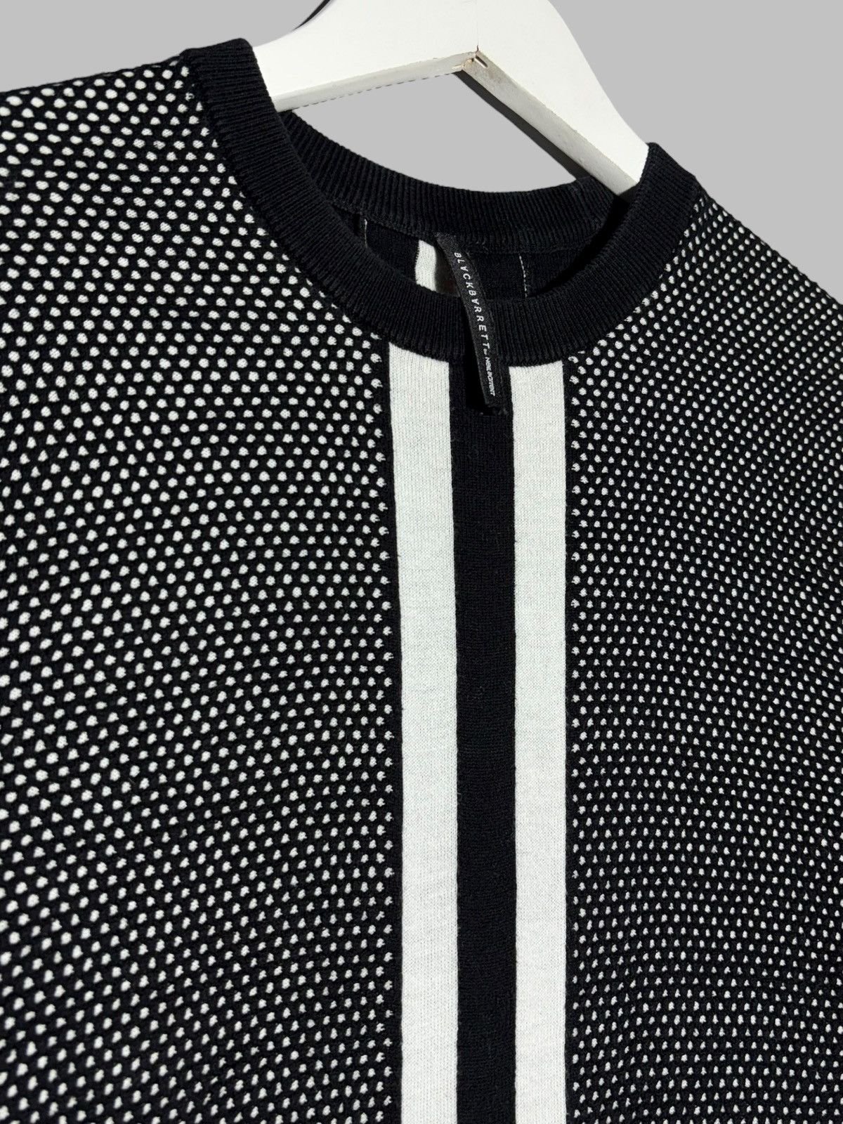 Black Barrett Black Barrett by Neil Barrett Pattern Netting Design Sweater Size US S / EU 44-46 / 1 - 4 Thumbnail
