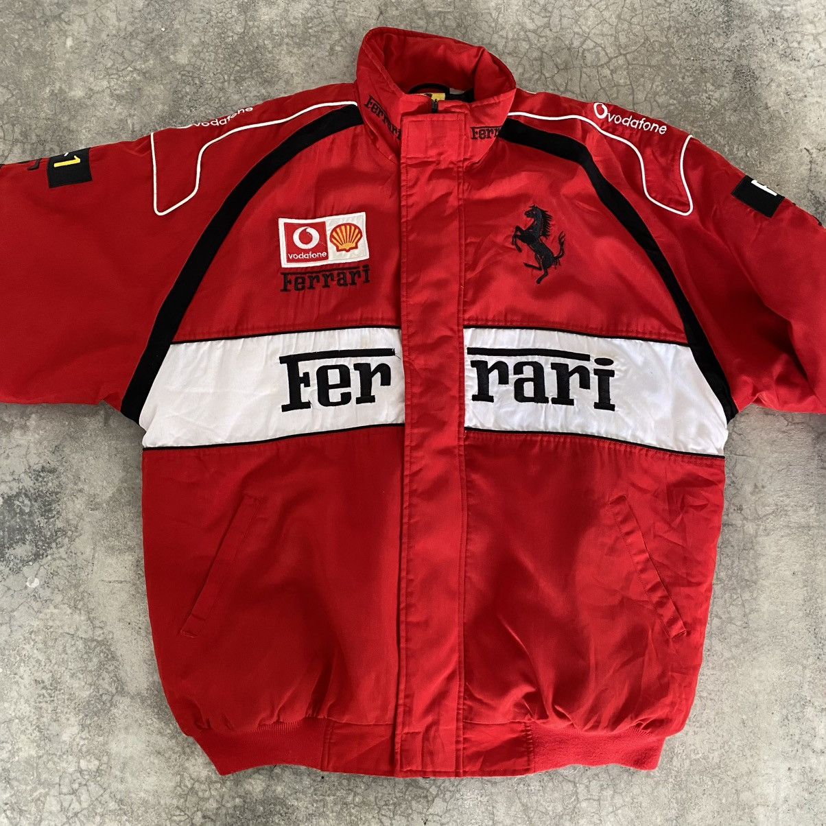 Ferrari Vintage 1996 Ferrari Formula 1 Nice Man Racing Jacket Size US XXL / EU 58 / 5 - 8 Thumbnail