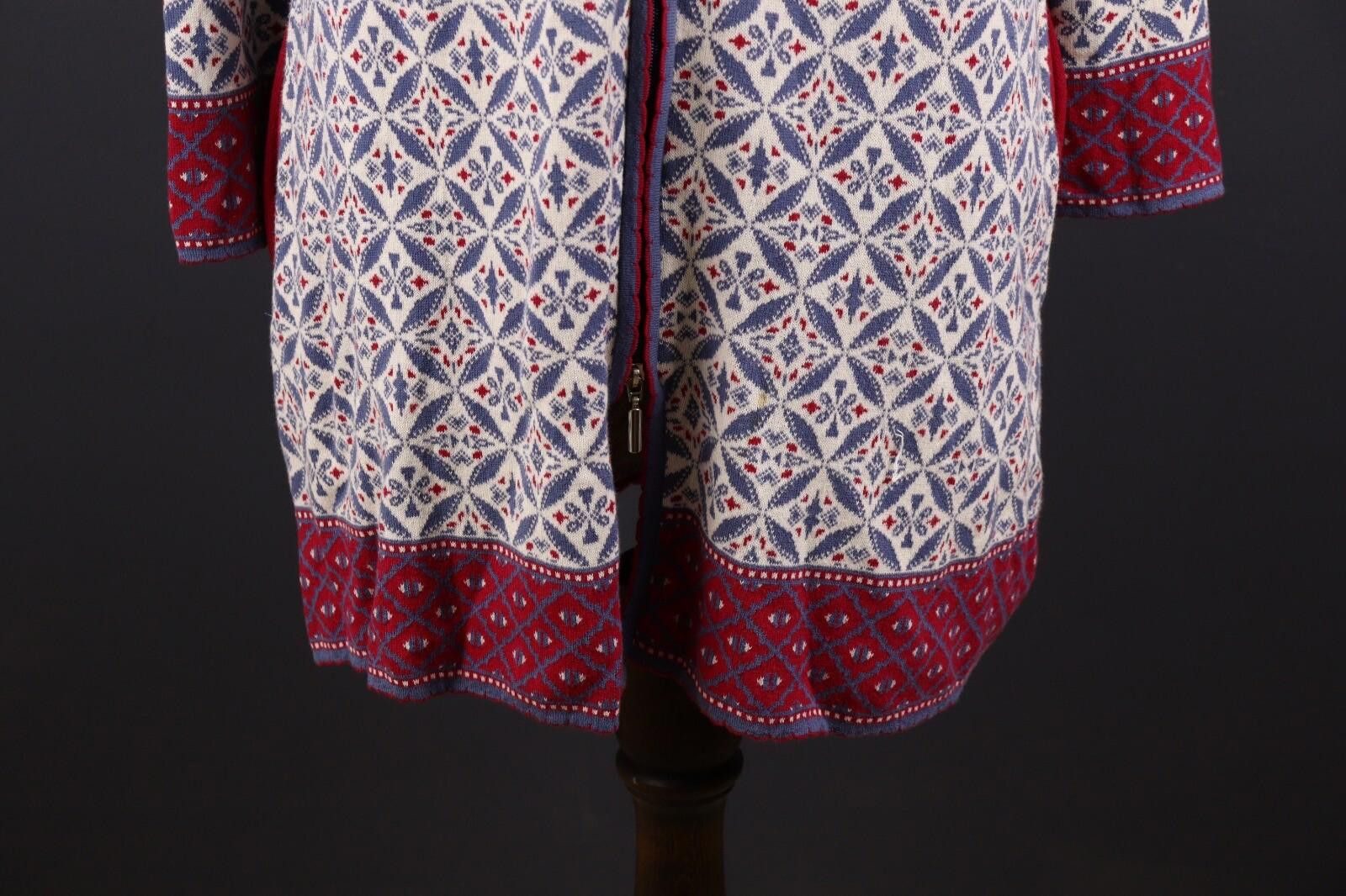 Designer Deerberg by Oska Multicolor Full Zip Cardigan Sweater Size L Size L / US 10 / IT 46 - 4 Thumbnail